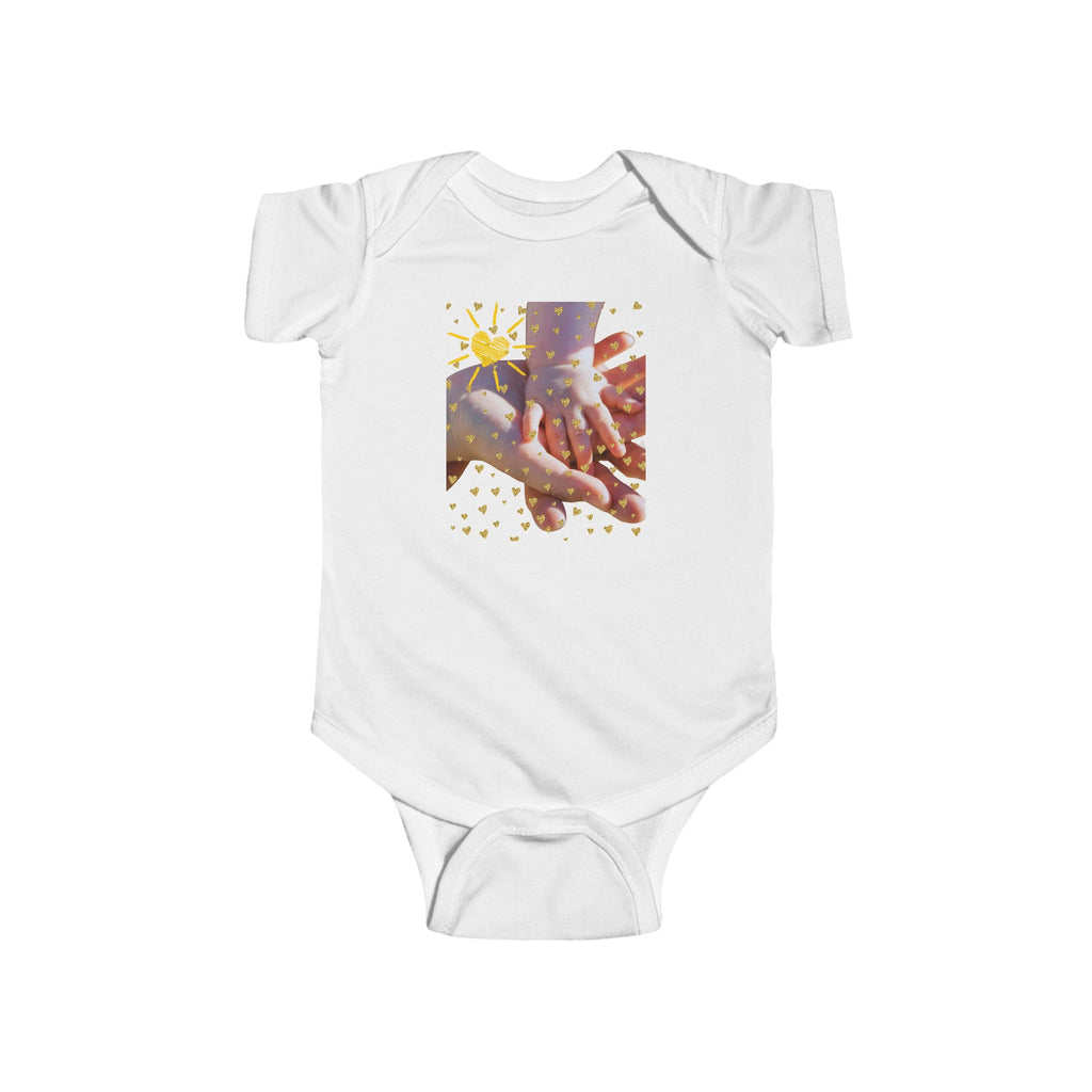 Sunshine & Hands Infant Bodysuit – Cute Baby Outfit for Newborns