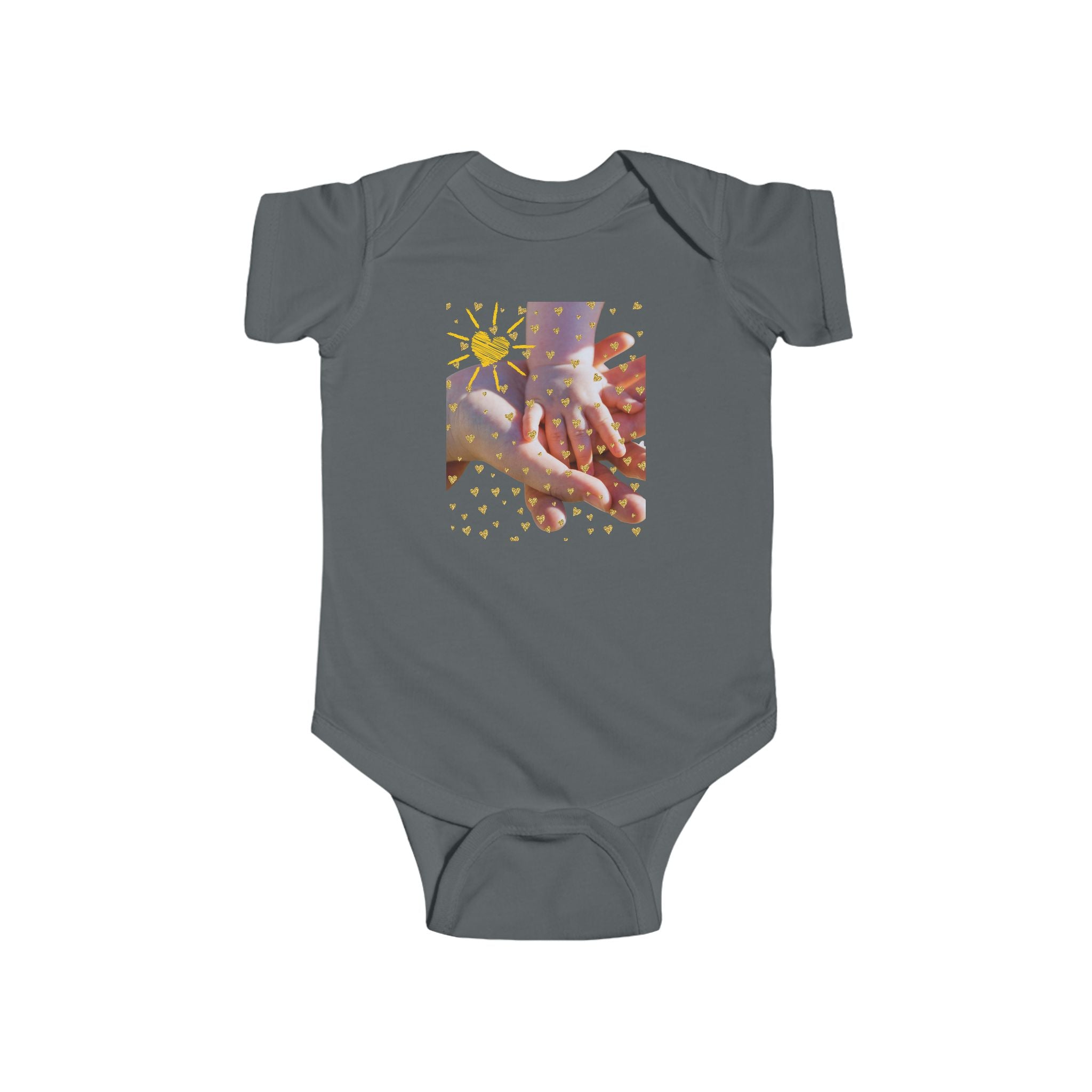 Sunshine & Hands Infant Bodysuit – Cute Baby Outfit for Newborns