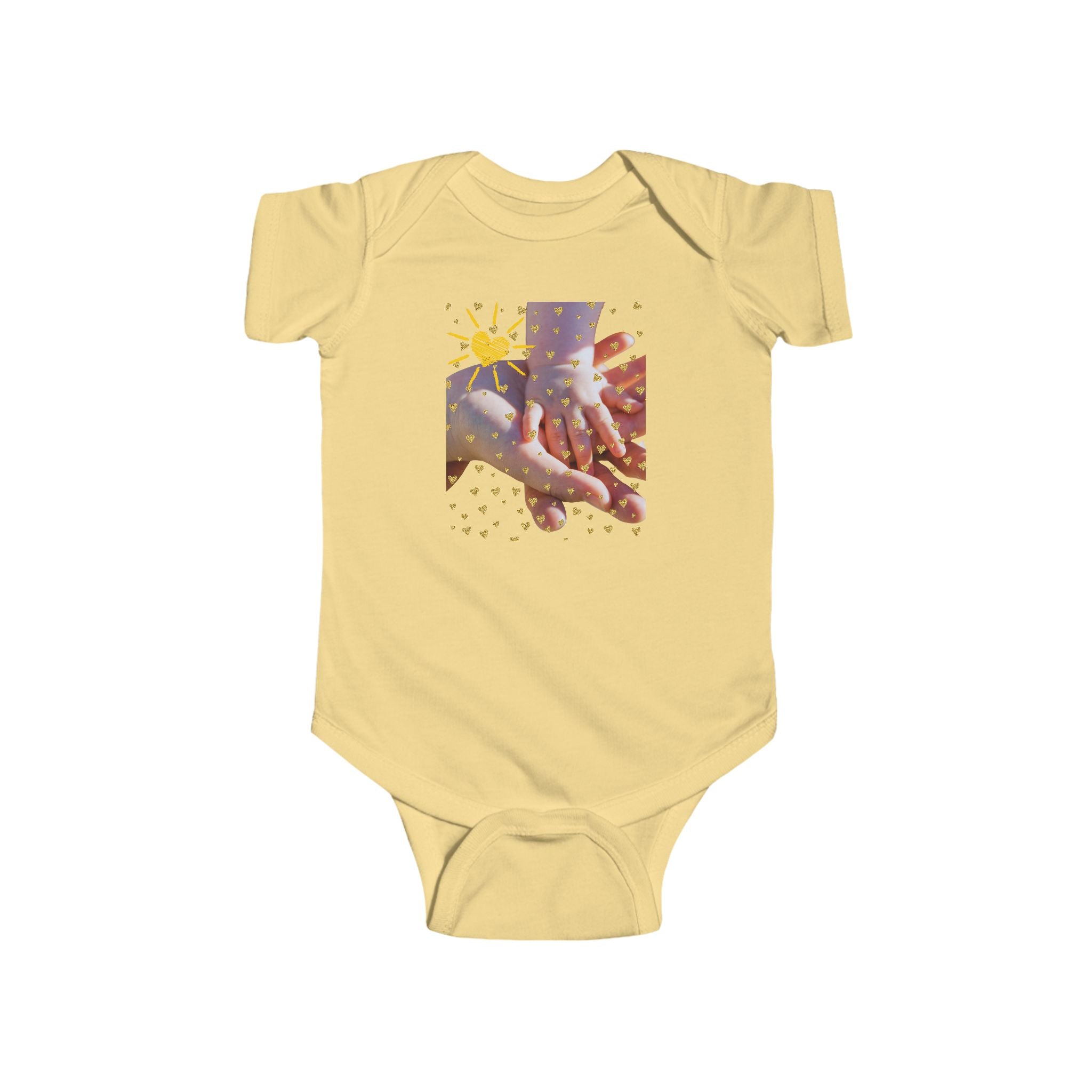 Sunshine & Hands Infant Bodysuit – Cute Baby Outfit for Newborns