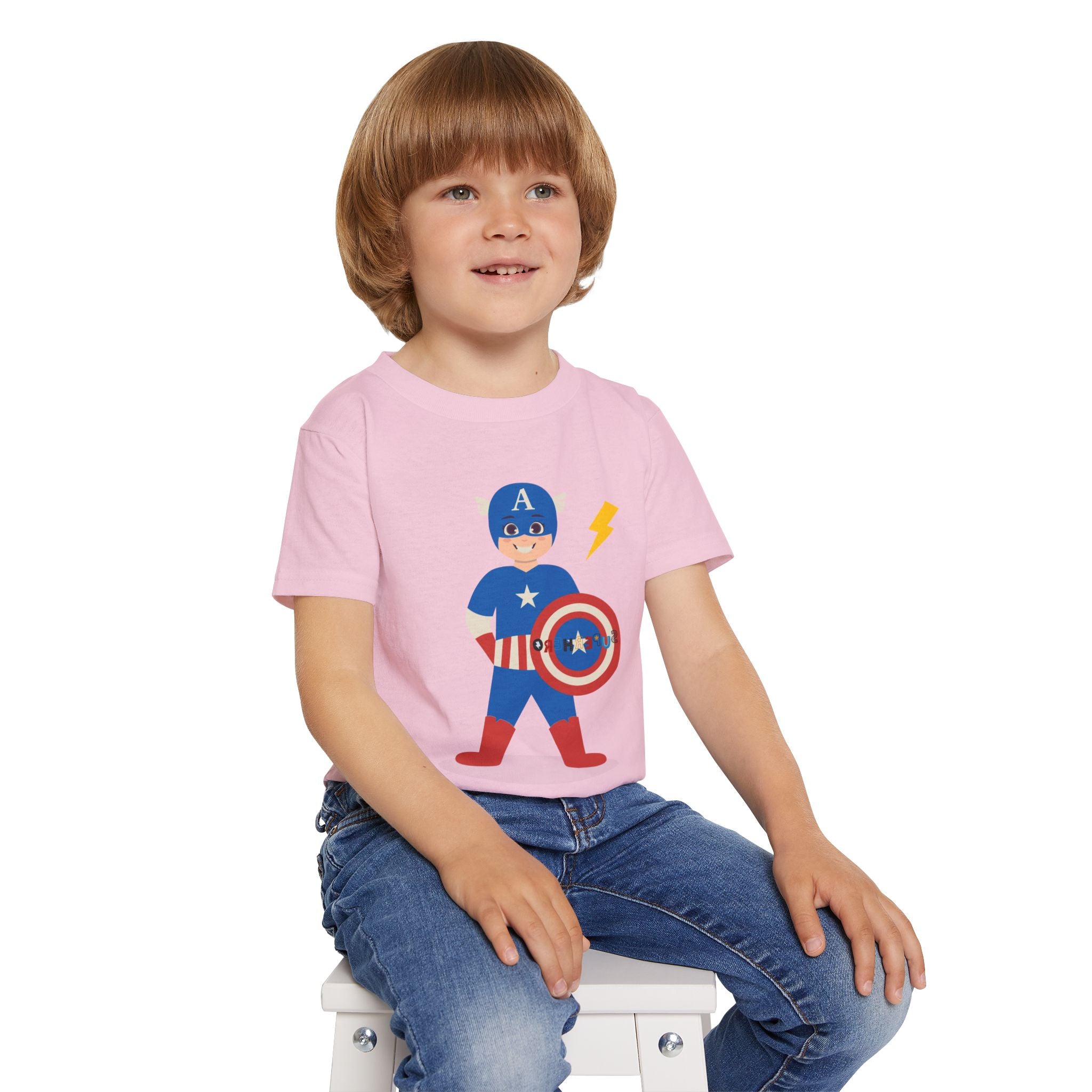 Superhero Toddler T-Shirt - Captain Thunder Design