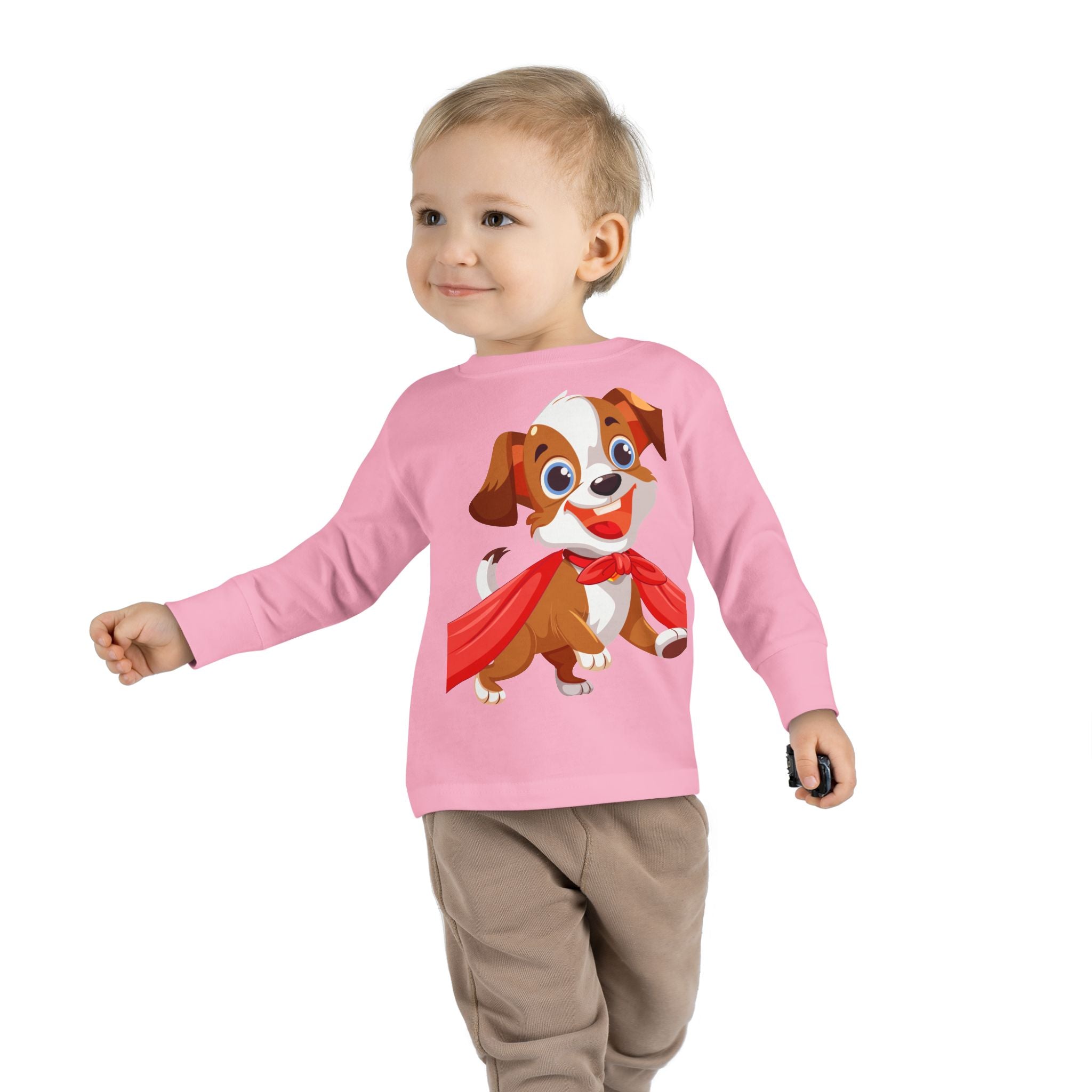 Super Cute Puppy Hero Toddler Long Sleeve Tee