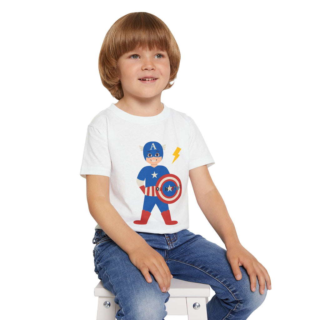 Superhero Toddler T-Shirt - Captain Thunder Design