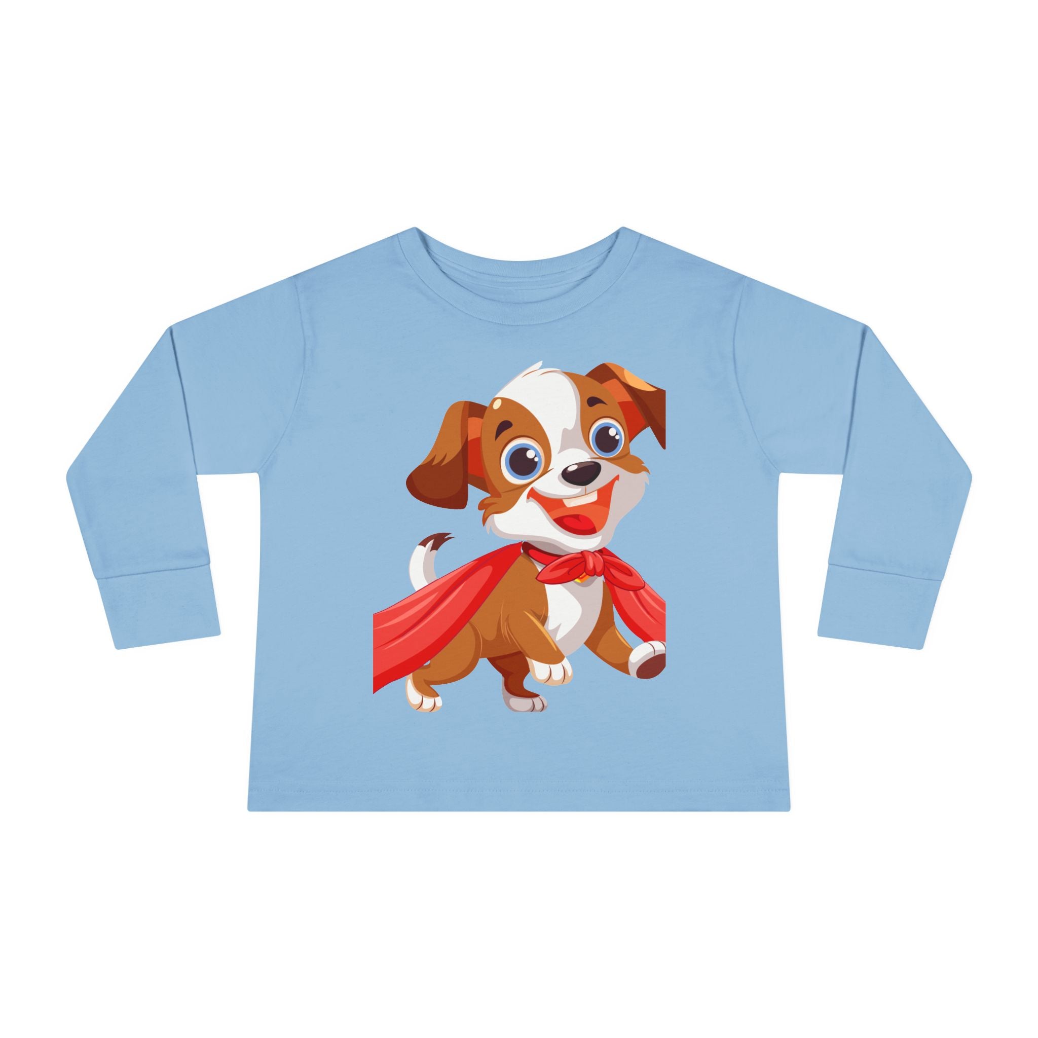 Super Cute Puppy Hero Toddler Long Sleeve Tee