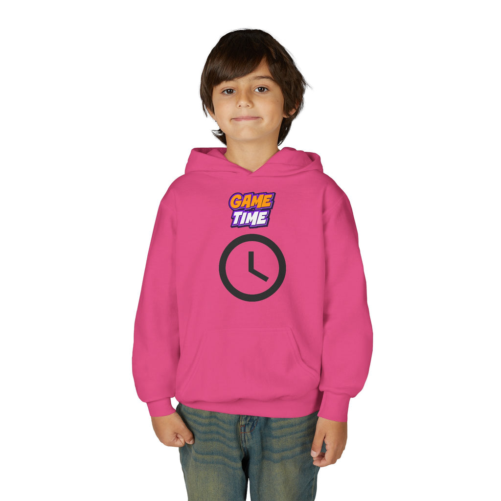 Kid's Game Time Hoodie with Cat Hero Design