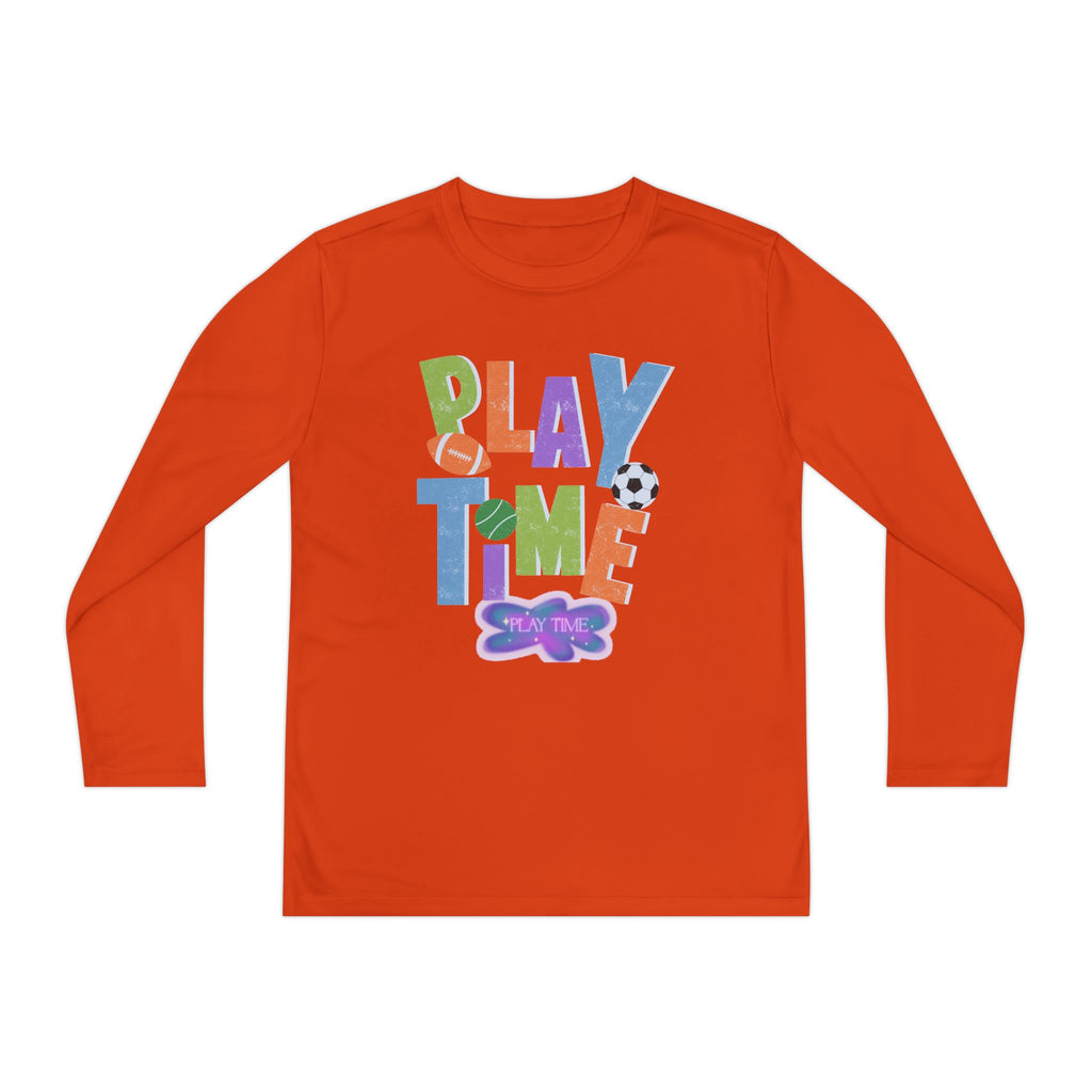 Playtime Youth Long Sleeve Tee - Fun Sports Design