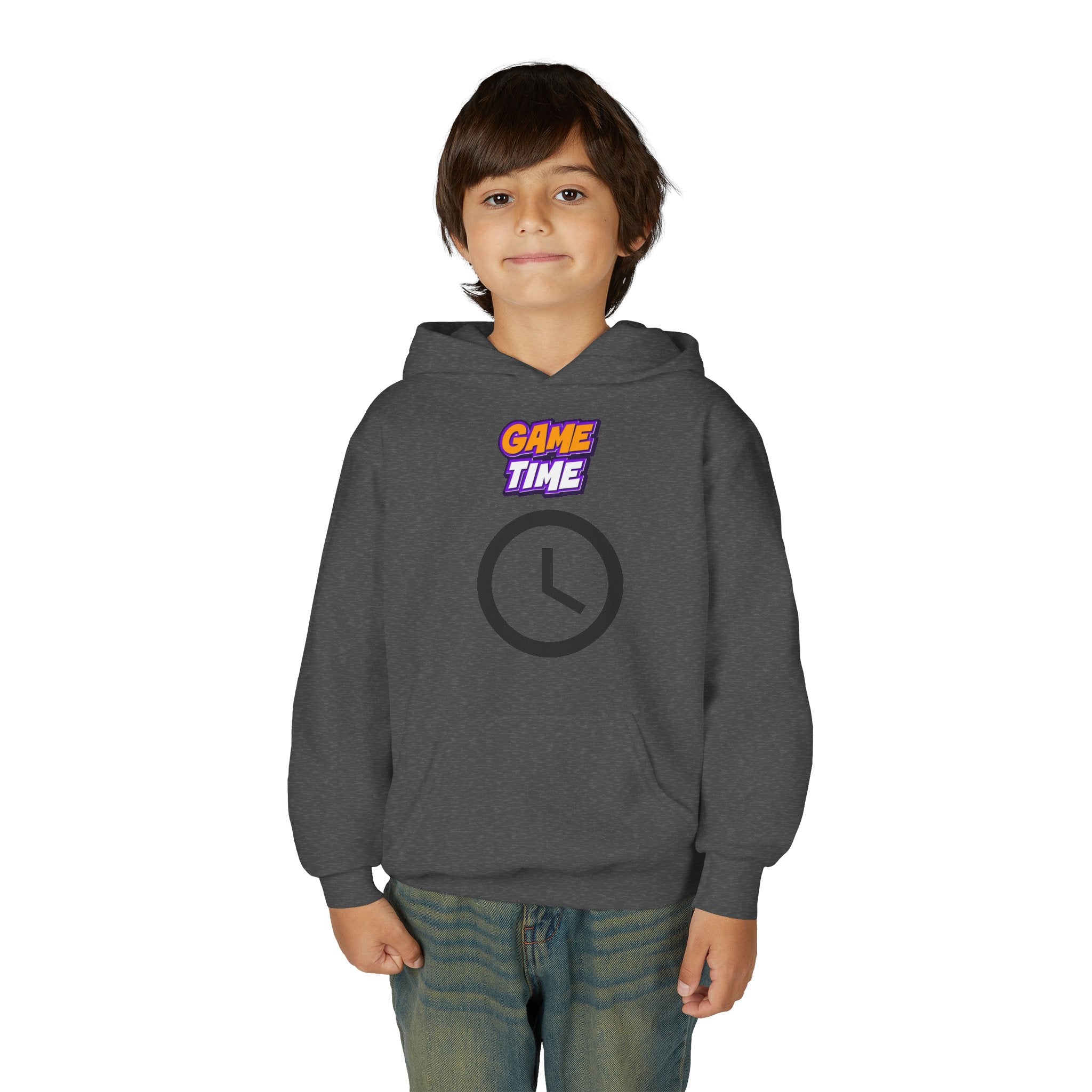 Kid's Game Time Hoodie with Cat Hero Design