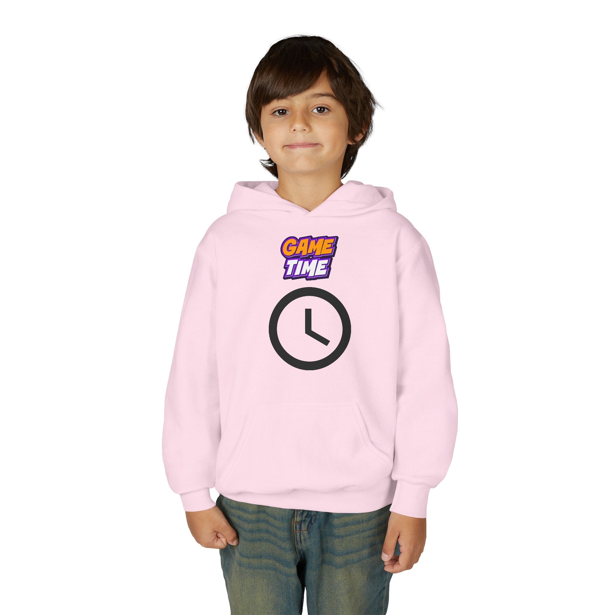 Kid's Game Time Hoodie with Cat Hero Design