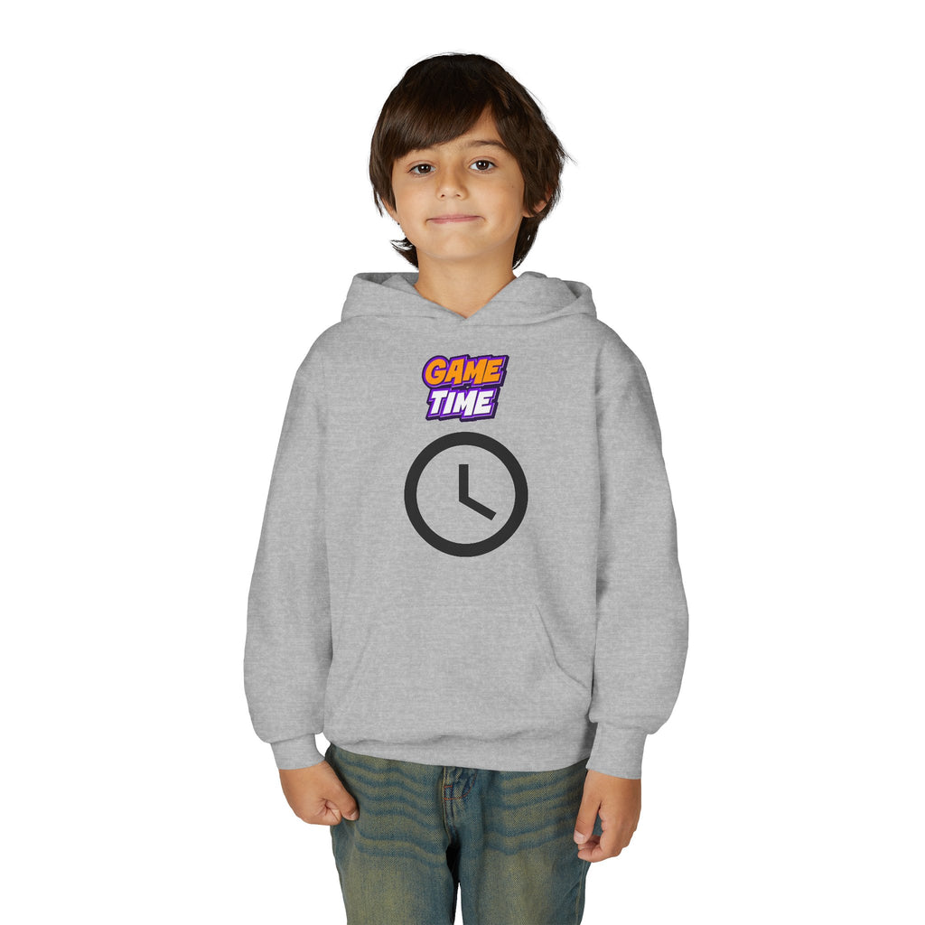 Kid's Game Time Hoodie with Cat Hero Design