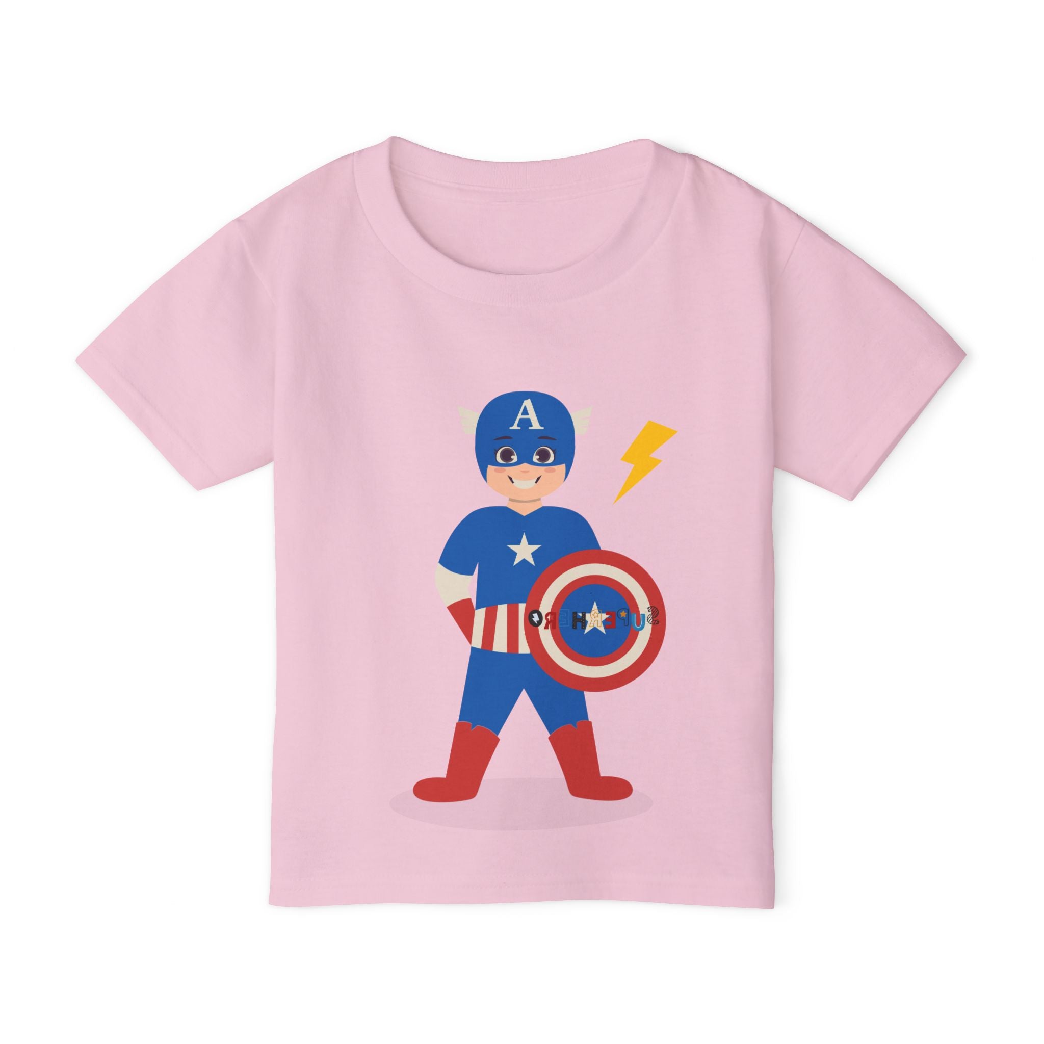 Superhero Toddler T-Shirt - Captain Thunder Design