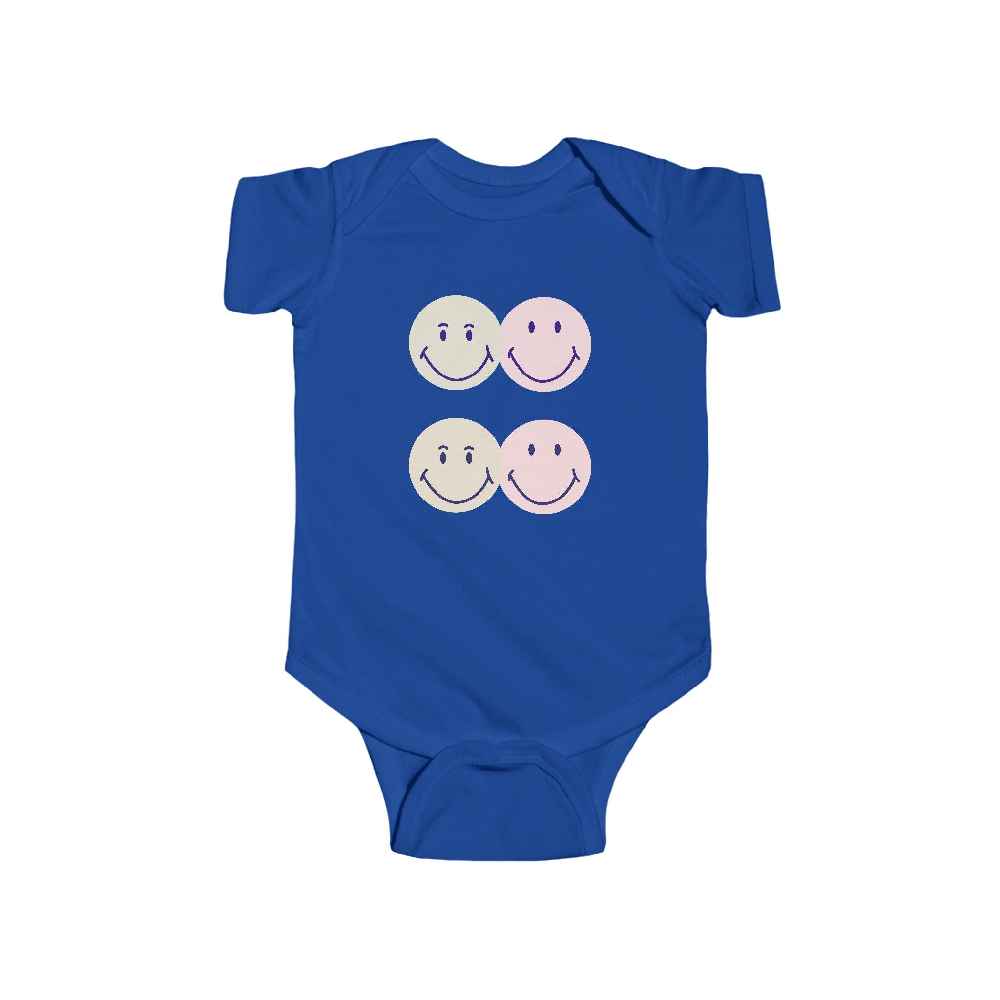 Cute Smiley Faces Infant Bodysuit - Adorable Baby Clothing for Newborns