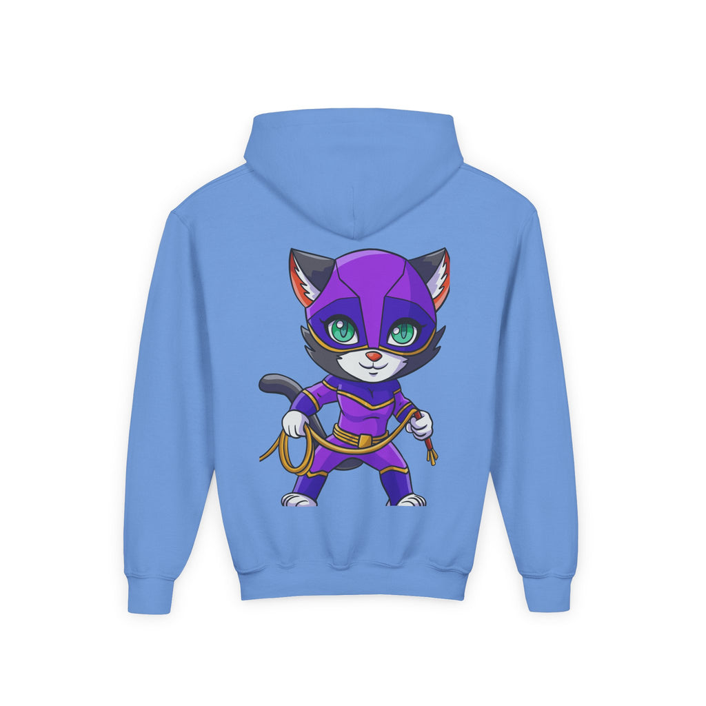 Kid's Game Time Hoodie with Cat Hero Design