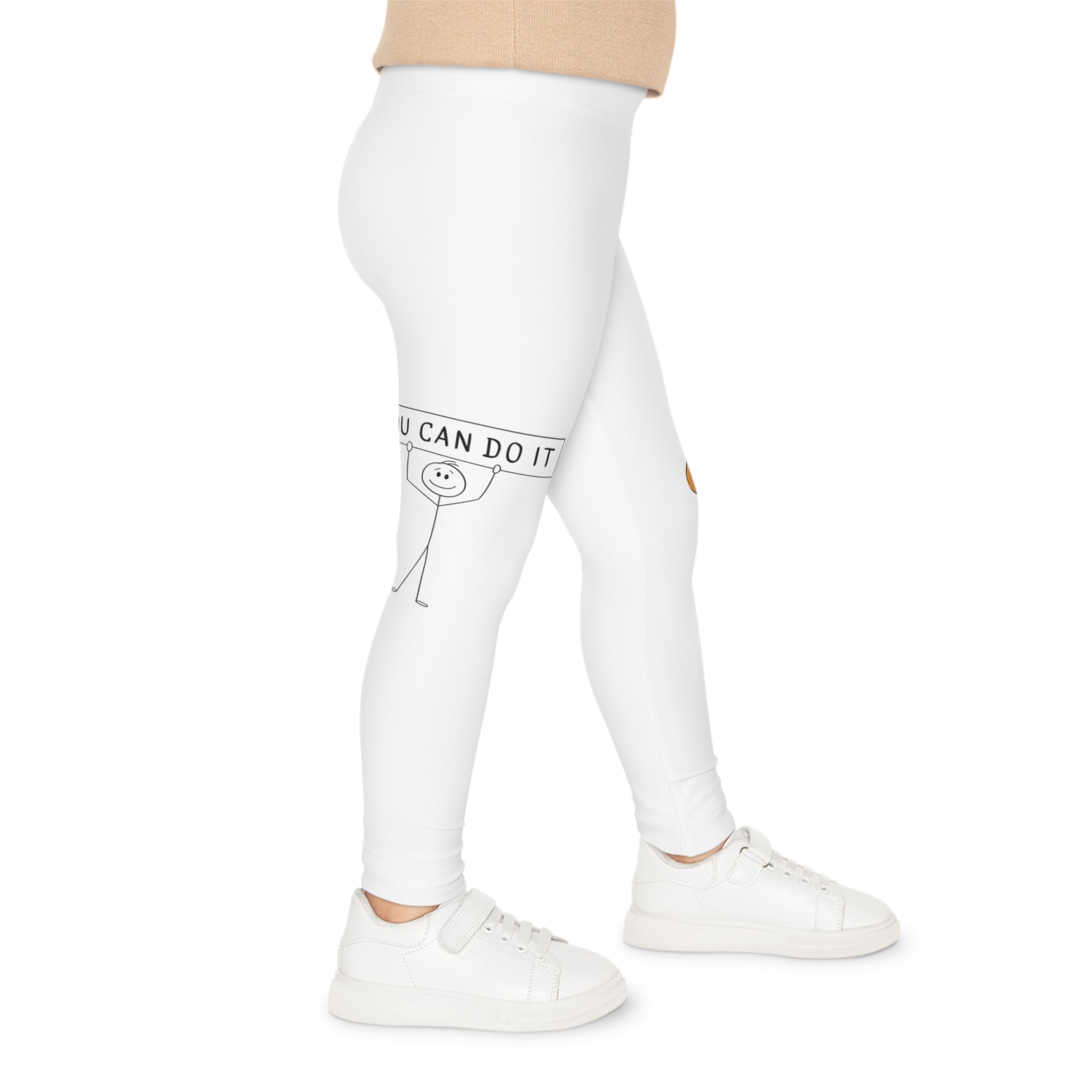 Motivational Kids Leggings with Fun Basketball Designs