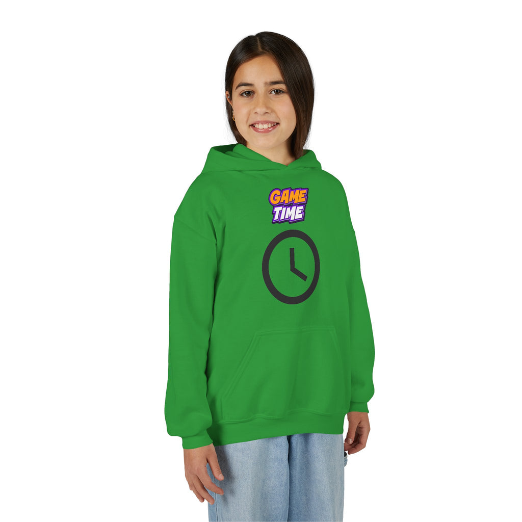 Kid's Game Time Hoodie with Cat Hero Design