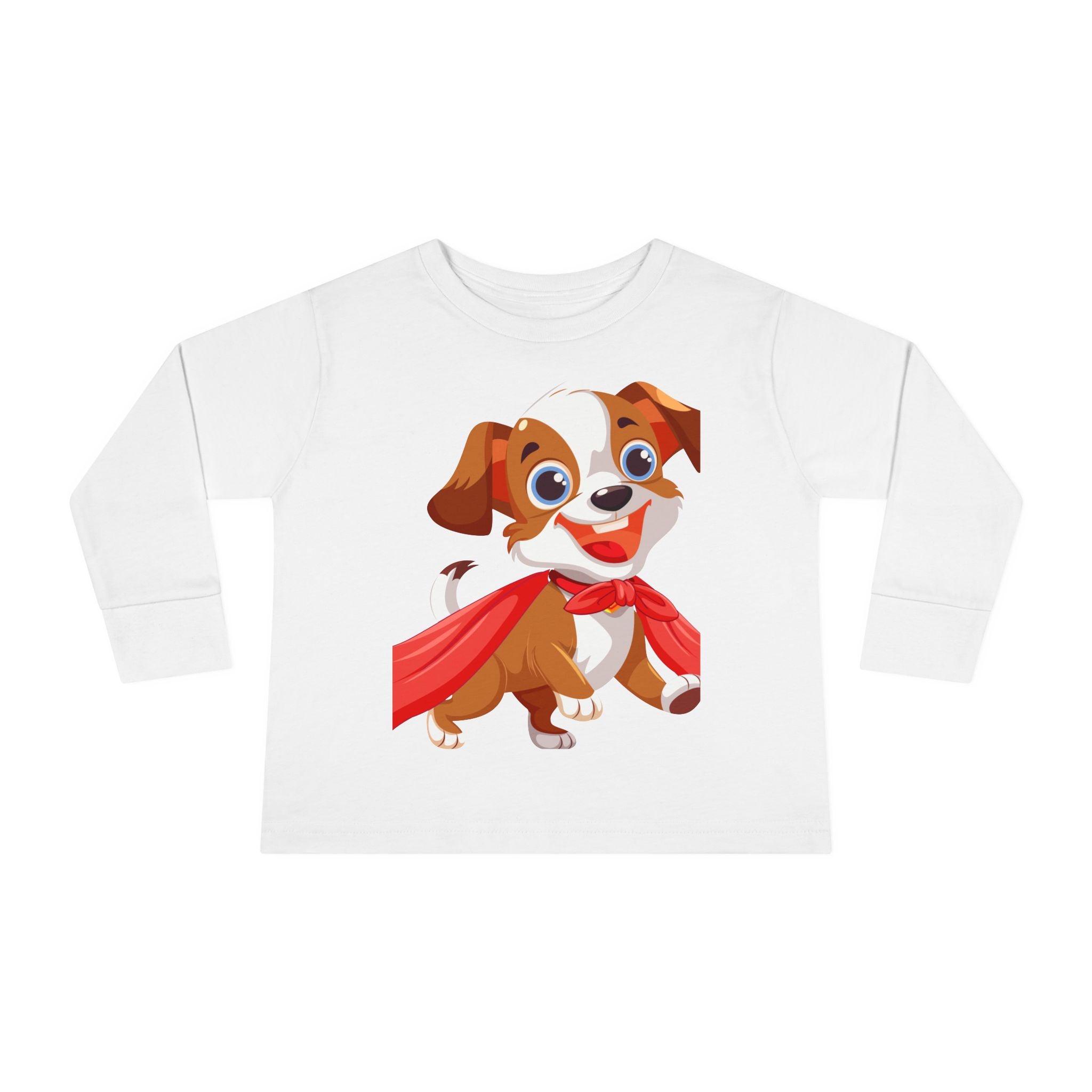 Super Cute Puppy Hero Toddler Long Sleeve Tee