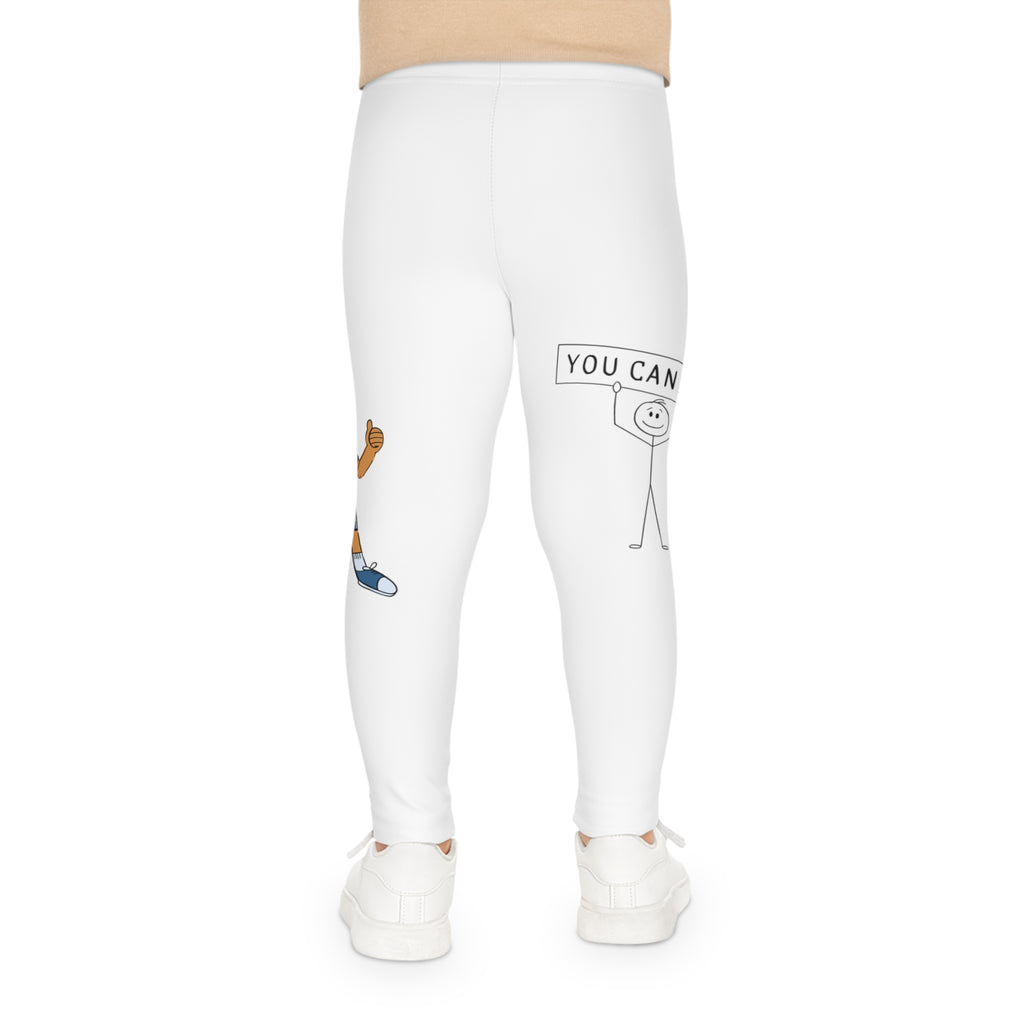 Motivational Kids Leggings with Fun Basketball Designs
