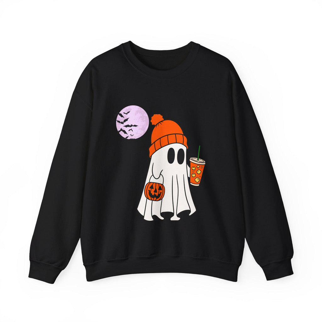 Cute Ghost Halloween Sweatshirt, Unisex Crewneck, Cozy Fall Fashion, Halloween Gift, Casual Sweater, Spooky Season Essentials