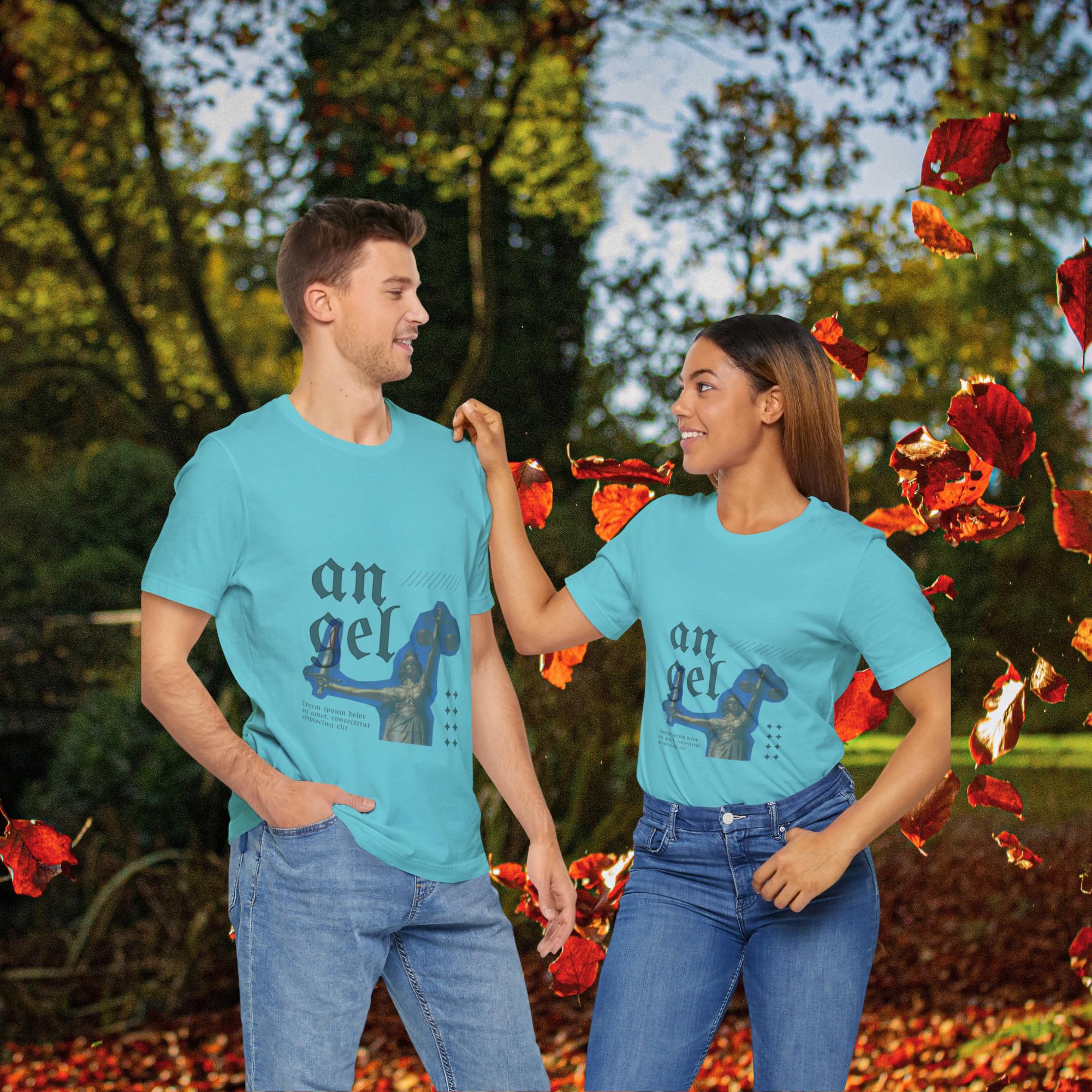 Guardian Angel Graphic Tee: Inspirational Cotton T-Shirt