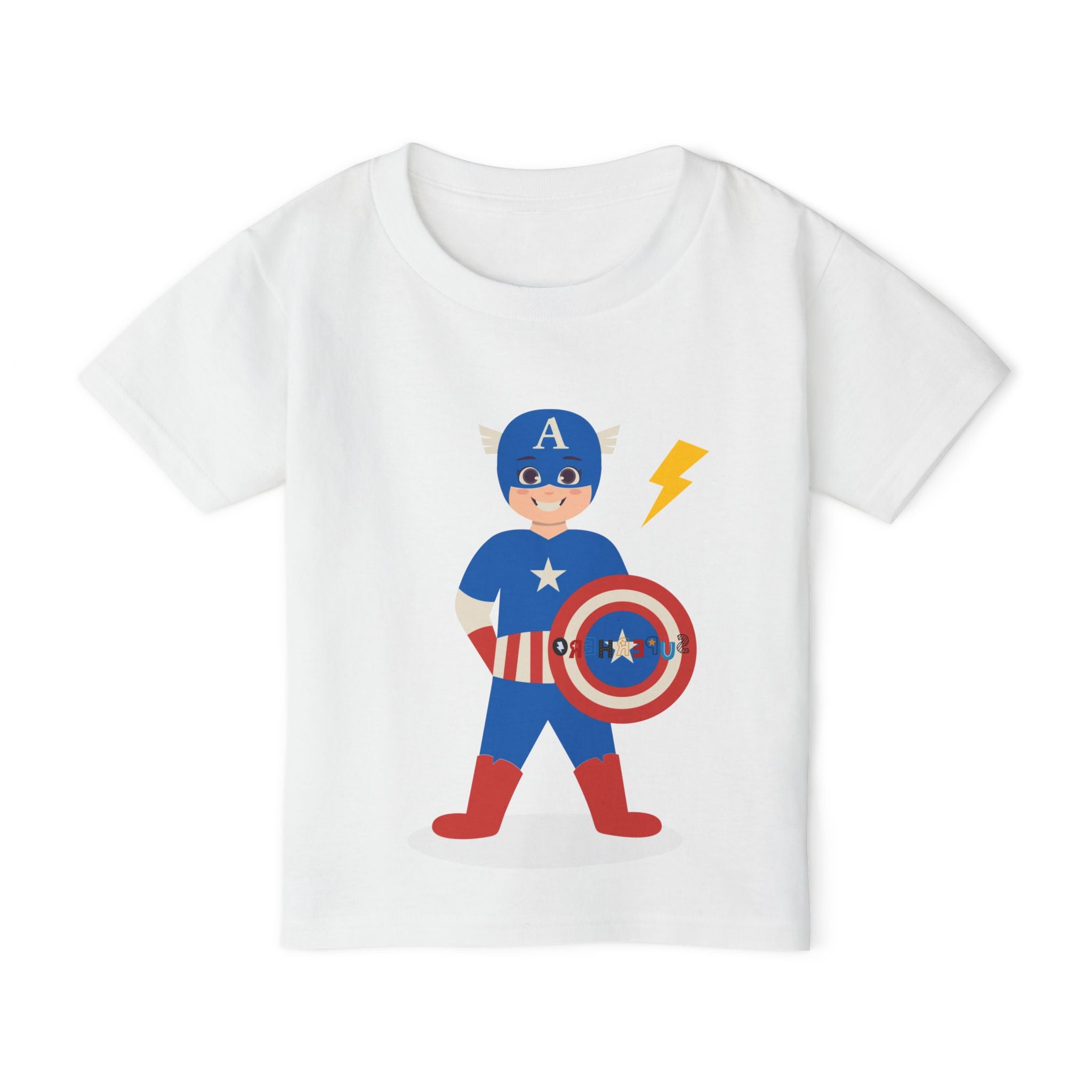 Superhero Toddler T-Shirt - Captain Thunder Design