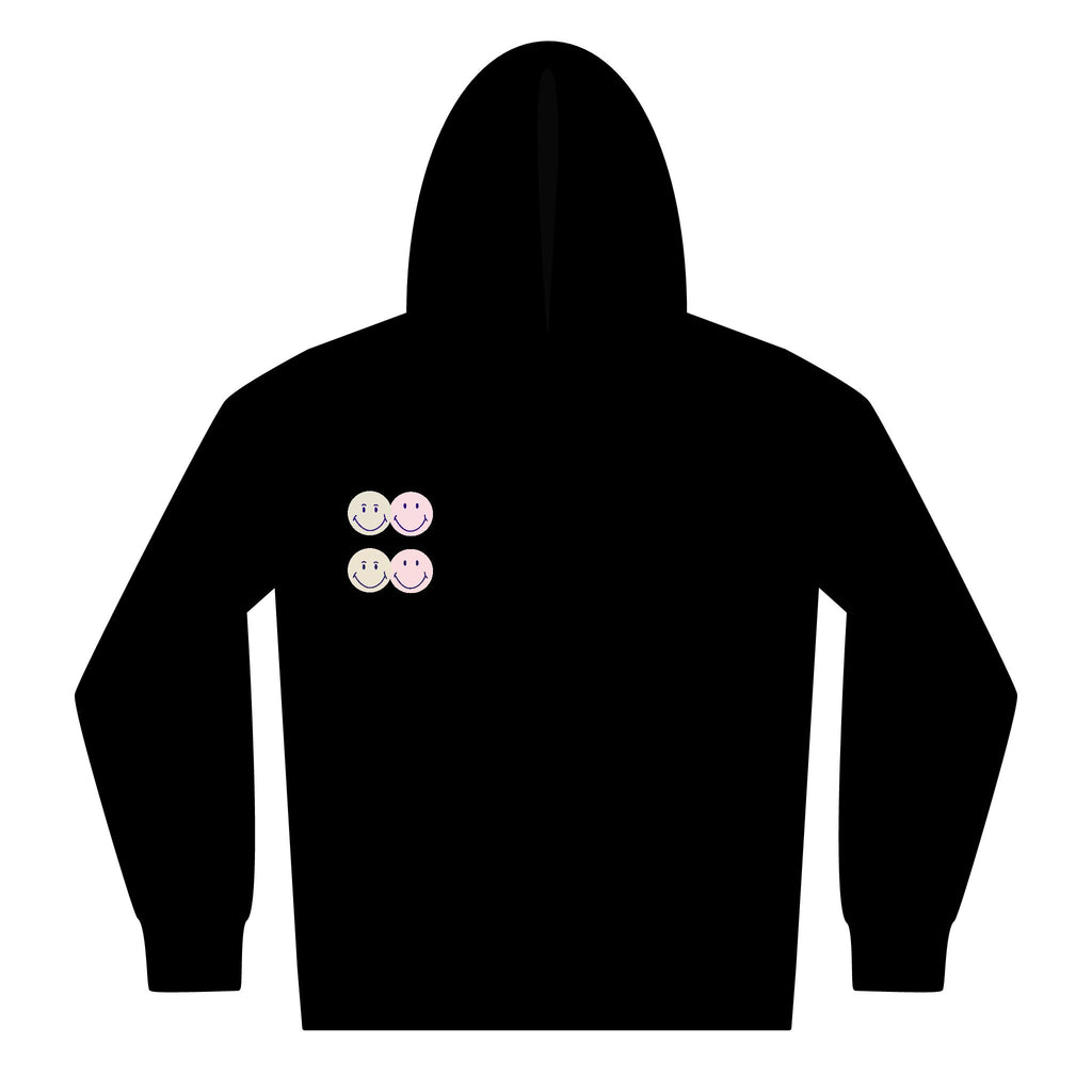 Cute Ice Cream Faces Youth Zipped Hoodie