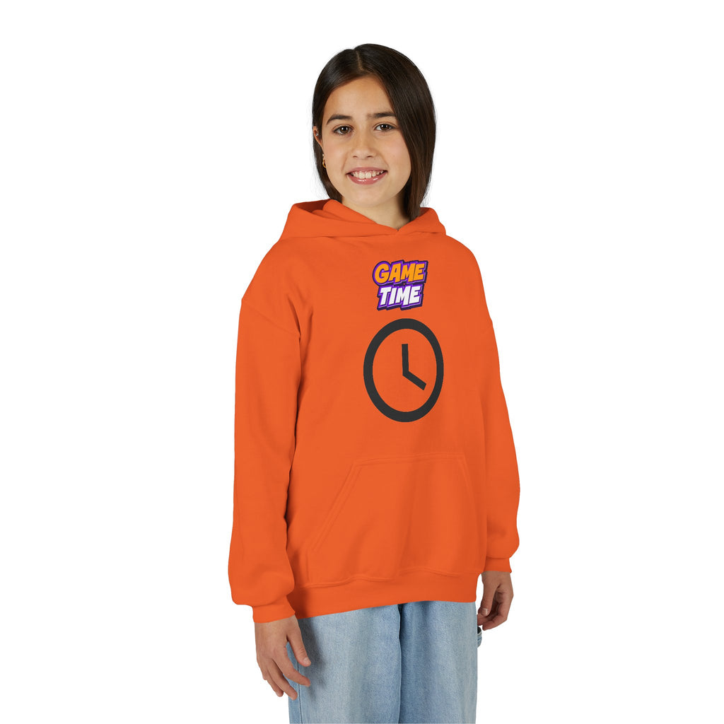 Kid's Game Time Hoodie with Cat Hero Design