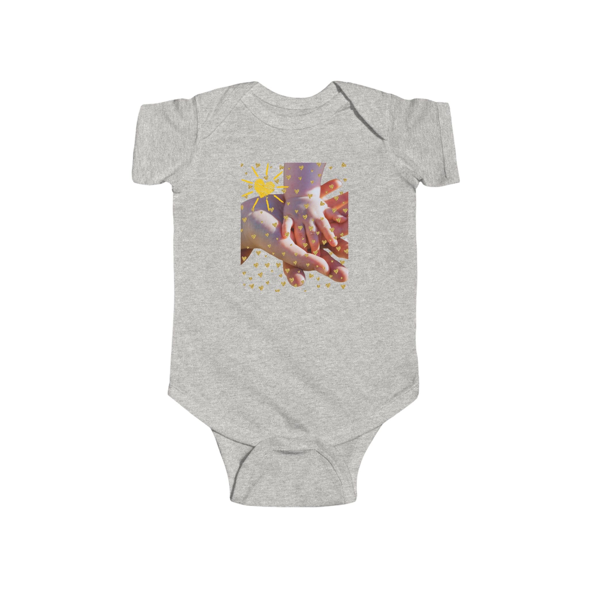 Sunshine & Hands Infant Bodysuit – Cute Baby Outfit for Newborns
