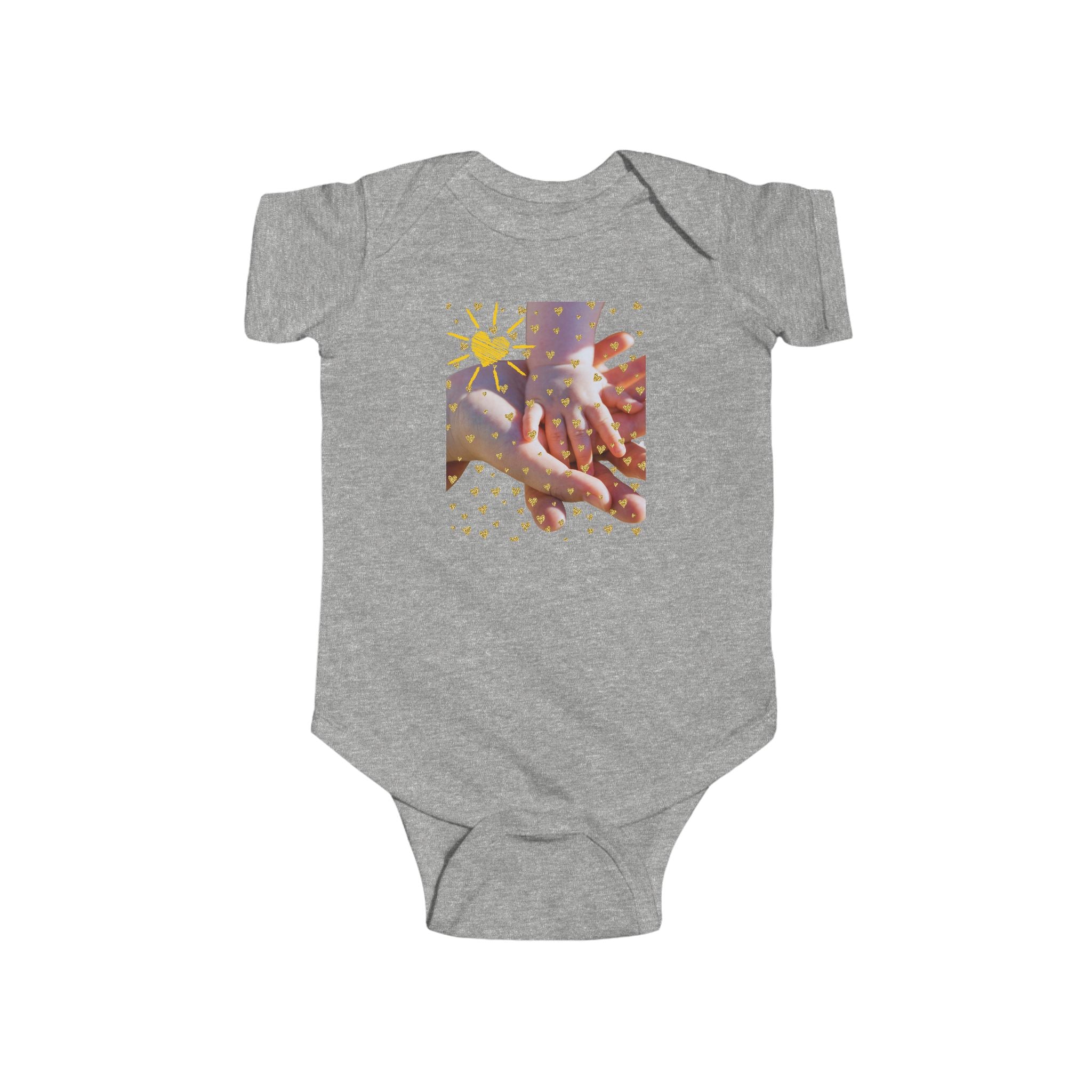Sunshine & Hands Infant Bodysuit – Cute Baby Outfit for Newborns