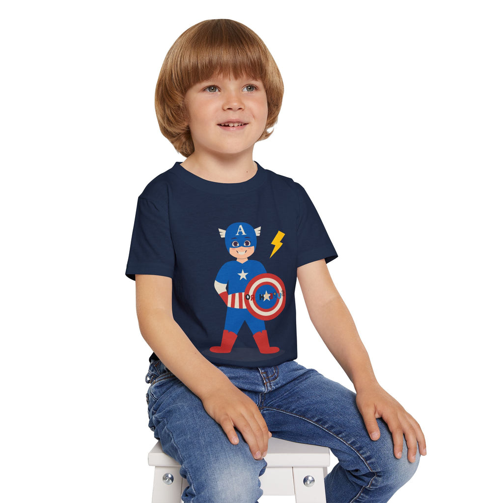 Superhero Toddler T-Shirt - Captain Thunder Design