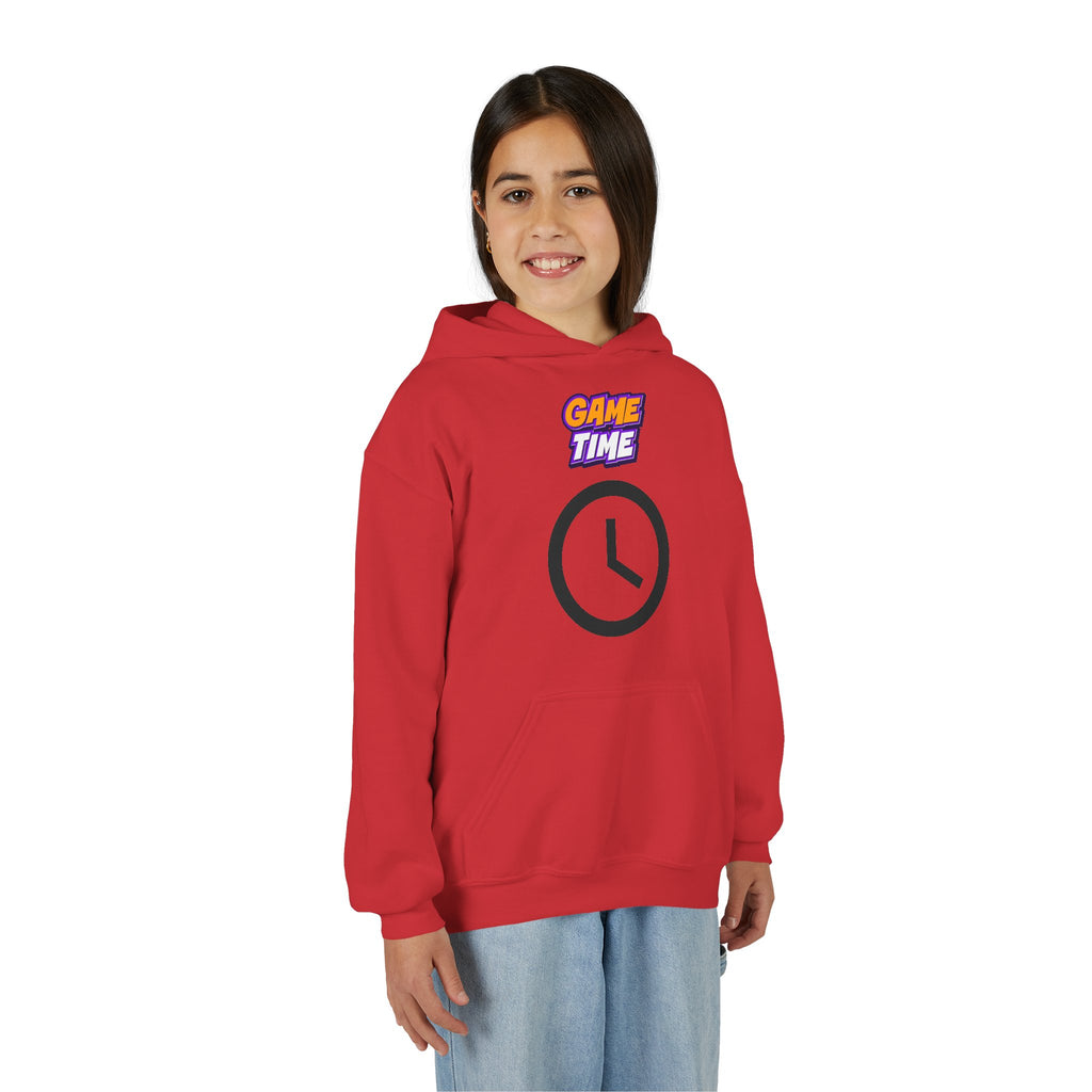 Kid's Game Time Hoodie with Cat Hero Design