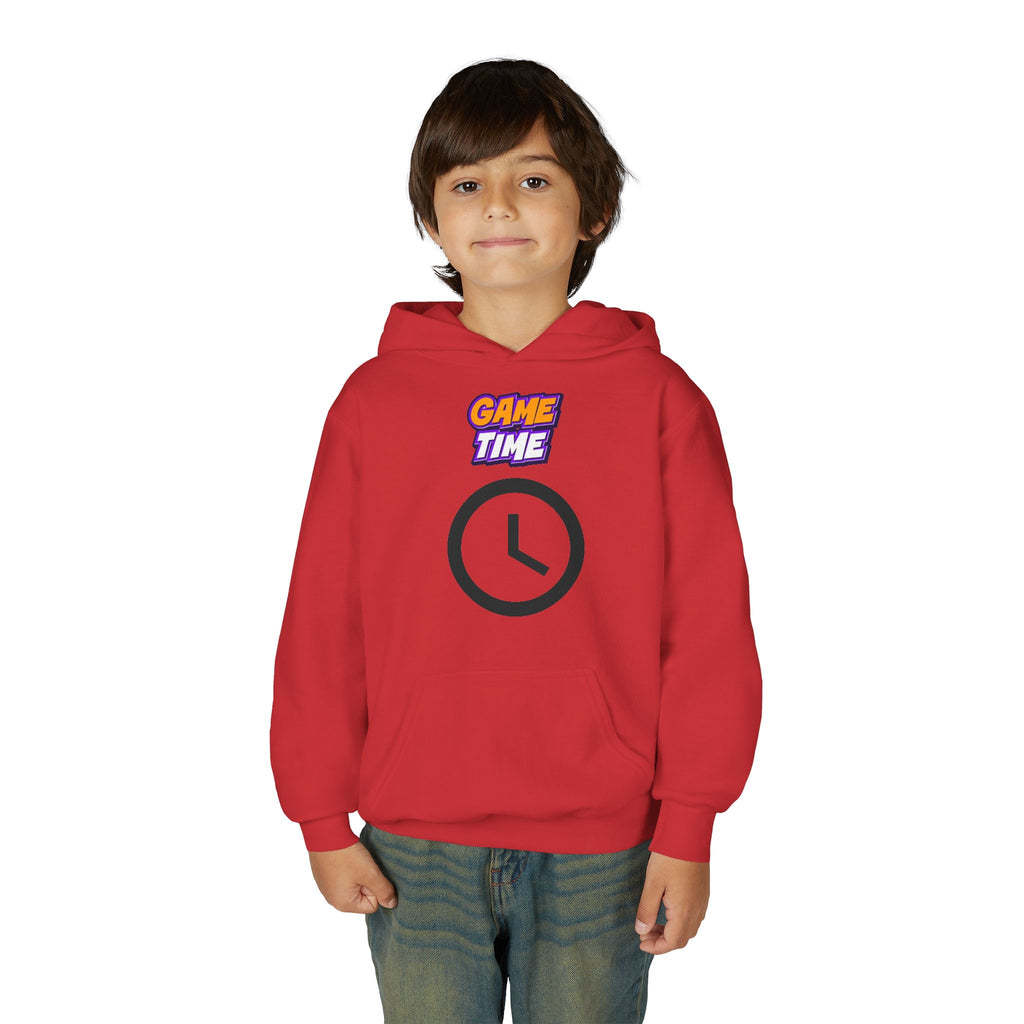 Kid's Game Time Hoodie with Cat Hero Design