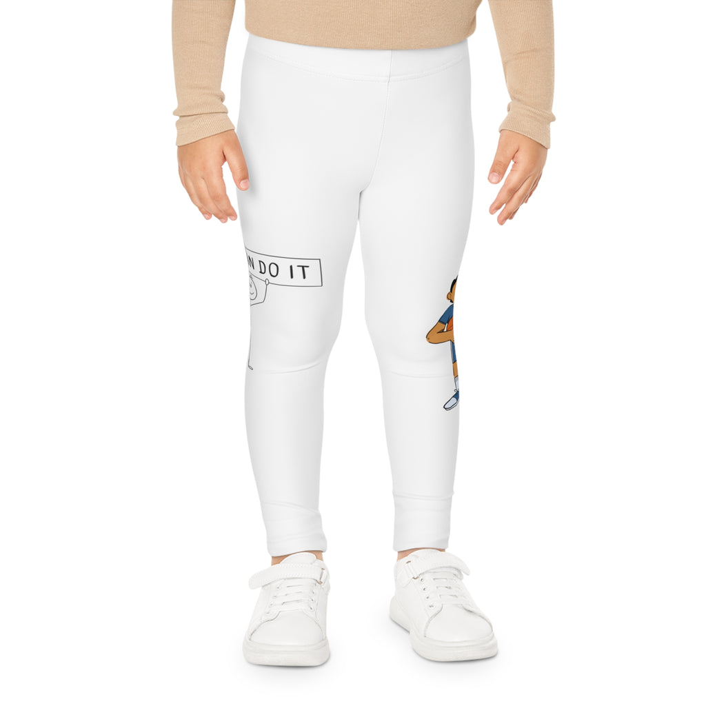 Motivational Kids Leggings with Fun Basketball Designs