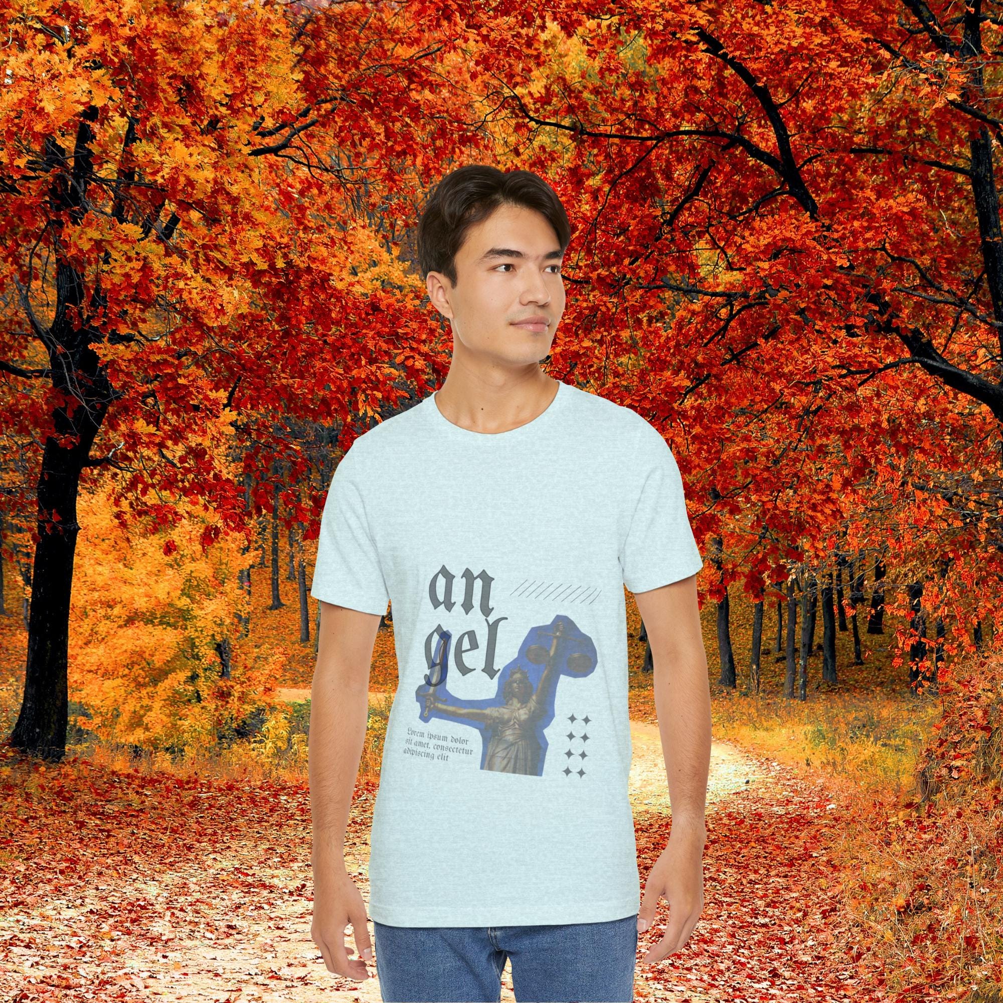 Guardian Angel Graphic Tee: Inspirational Cotton T-Shirt