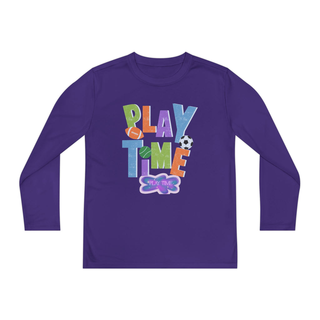 Playtime Youth Long Sleeve Tee - Fun Sports Design