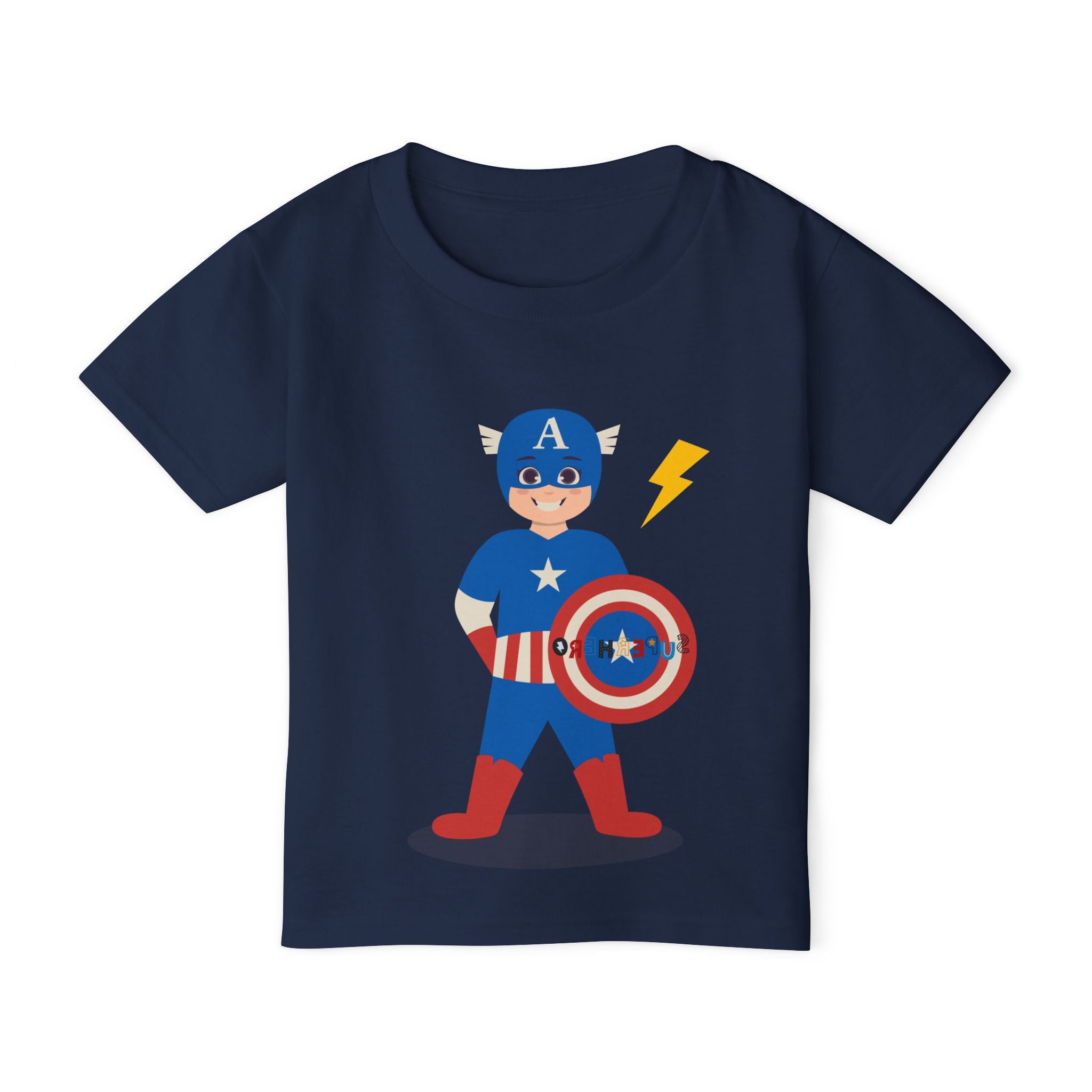 Superhero Toddler T-Shirt - Captain Thunder Design