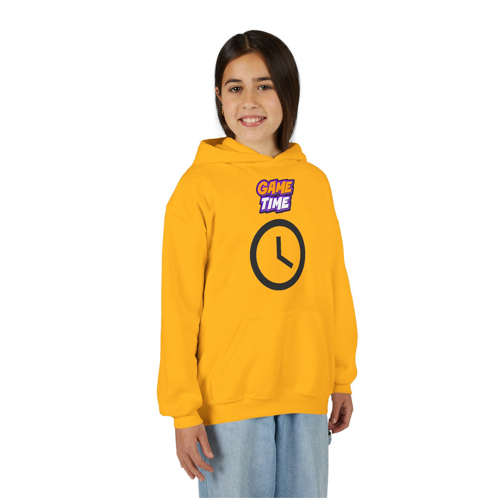 Kid's Game Time Hoodie with Cat Hero Design