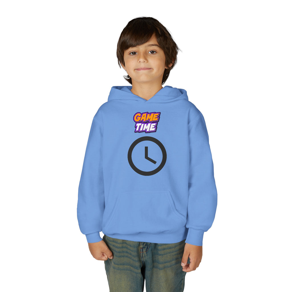 Kid's Game Time Hoodie with Cat Hero Design