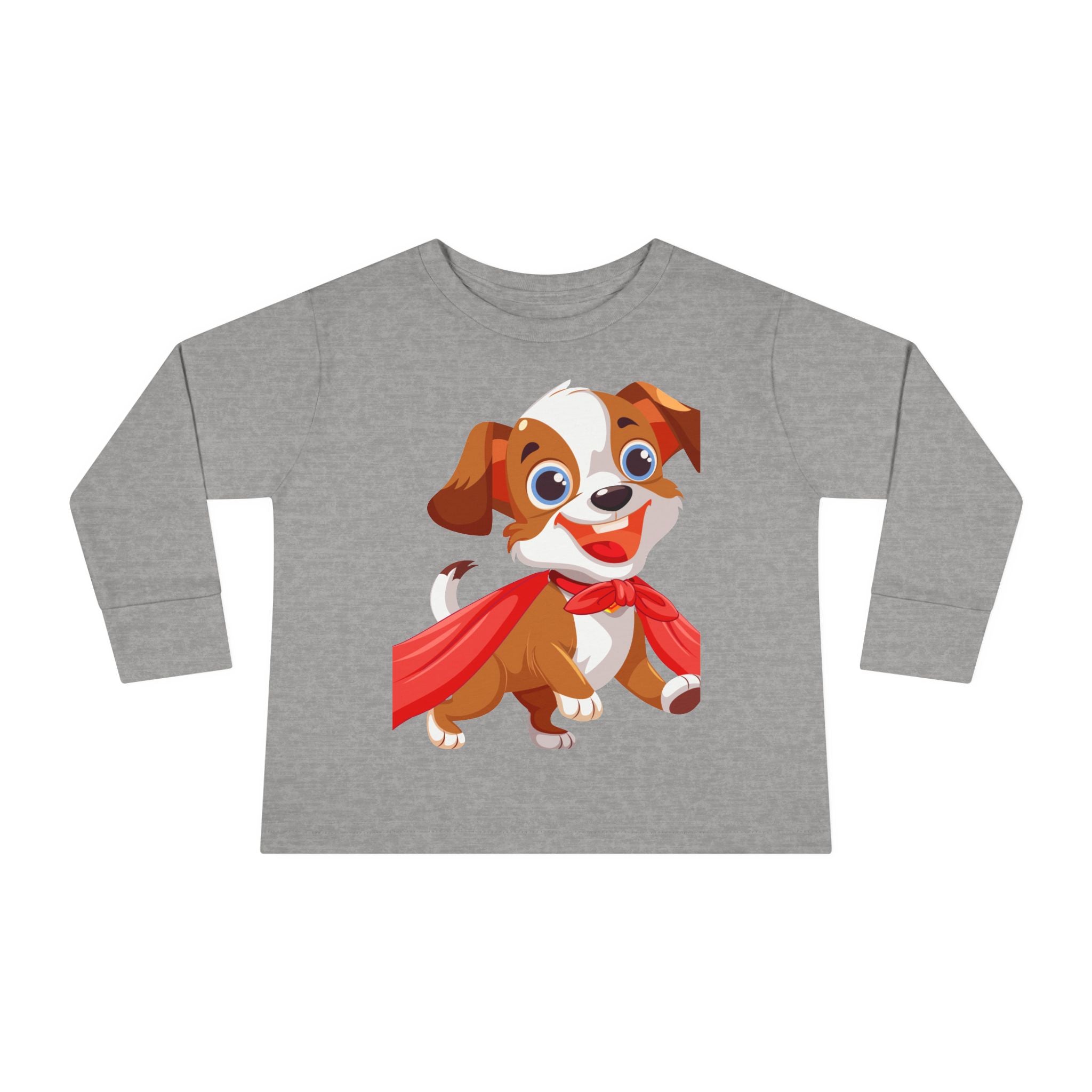 Super Cute Puppy Hero Toddler Long Sleeve Tee