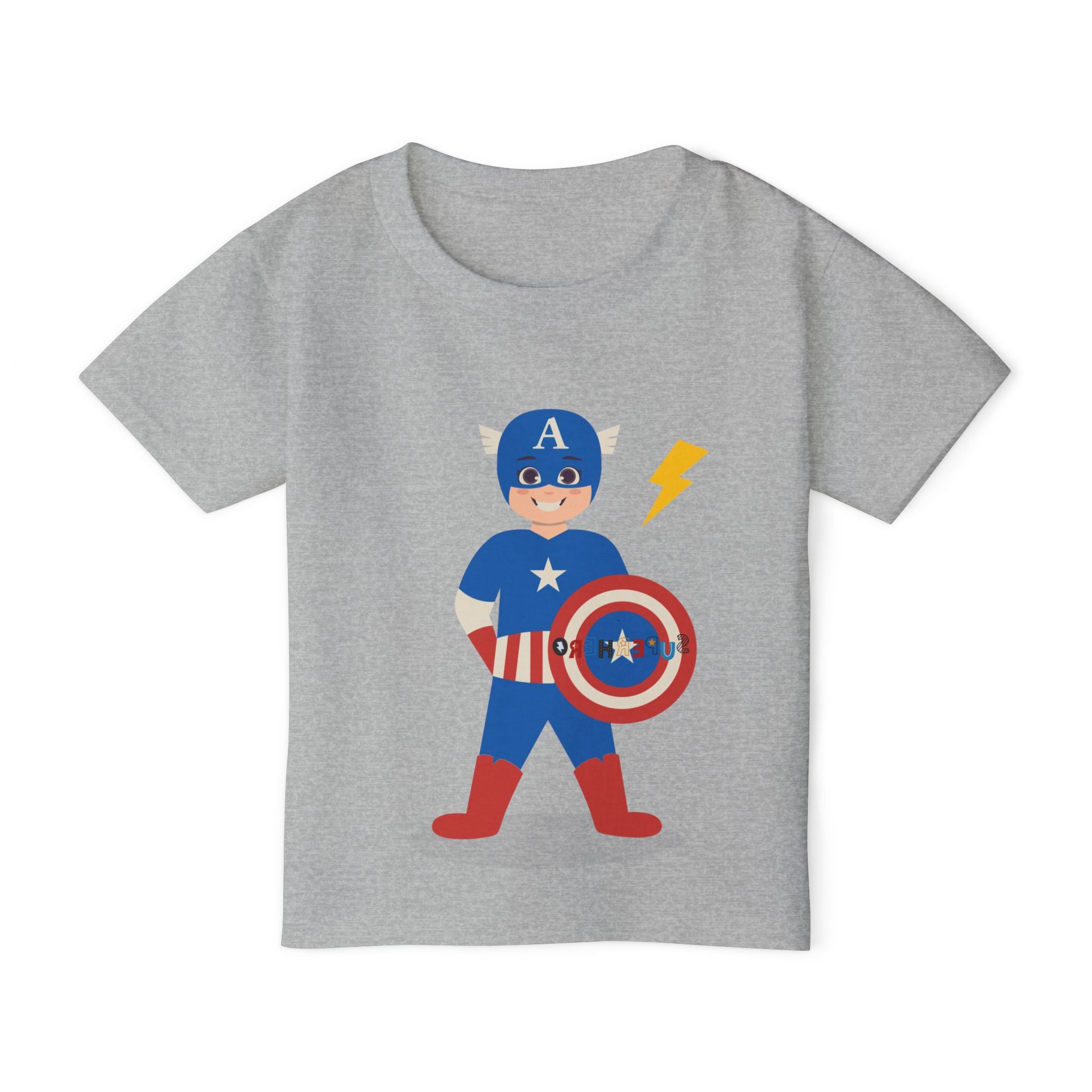 Superhero Toddler T-Shirt - Captain Thunder Design