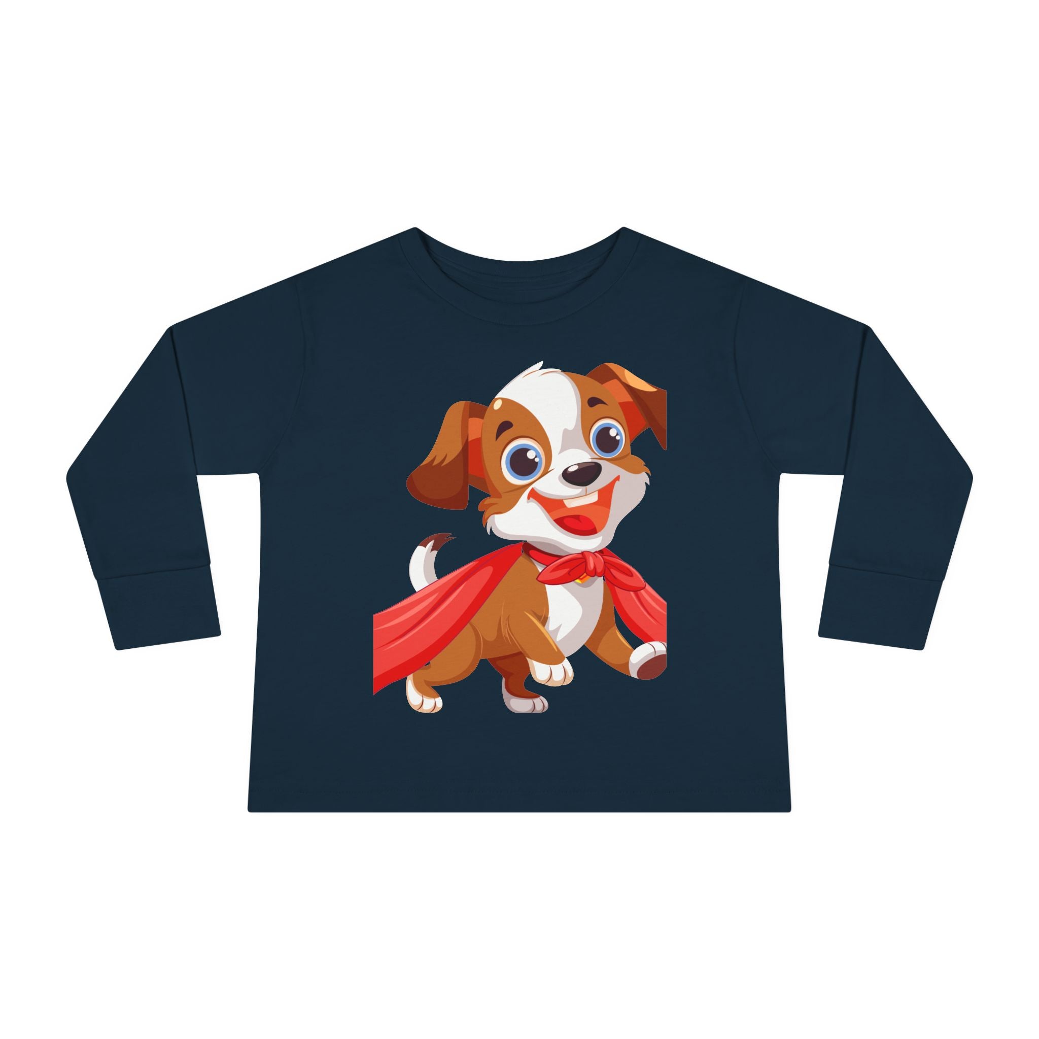 Super Cute Puppy Hero Toddler Long Sleeve Tee