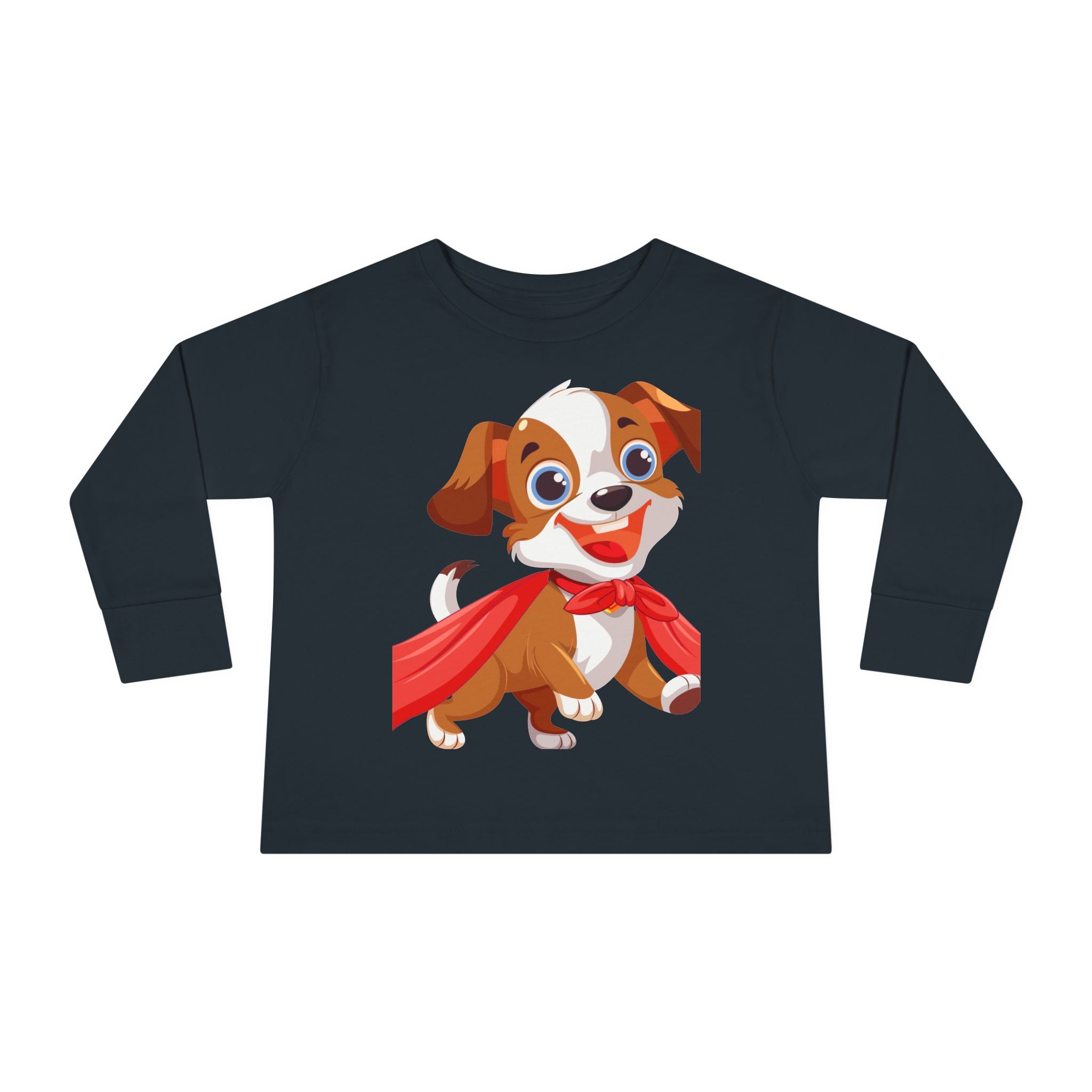 Super Cute Puppy Hero Toddler Long Sleeve Tee