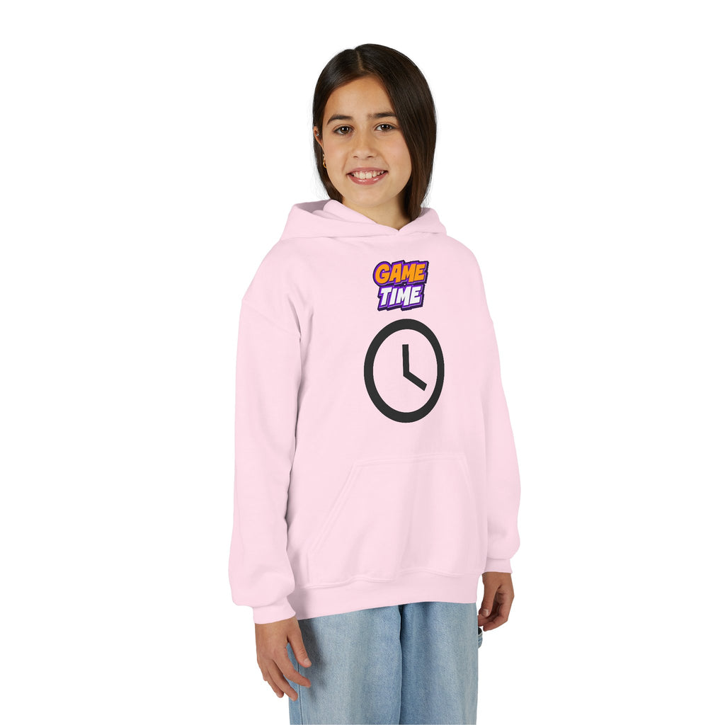 Kid's Game Time Hoodie with Cat Hero Design