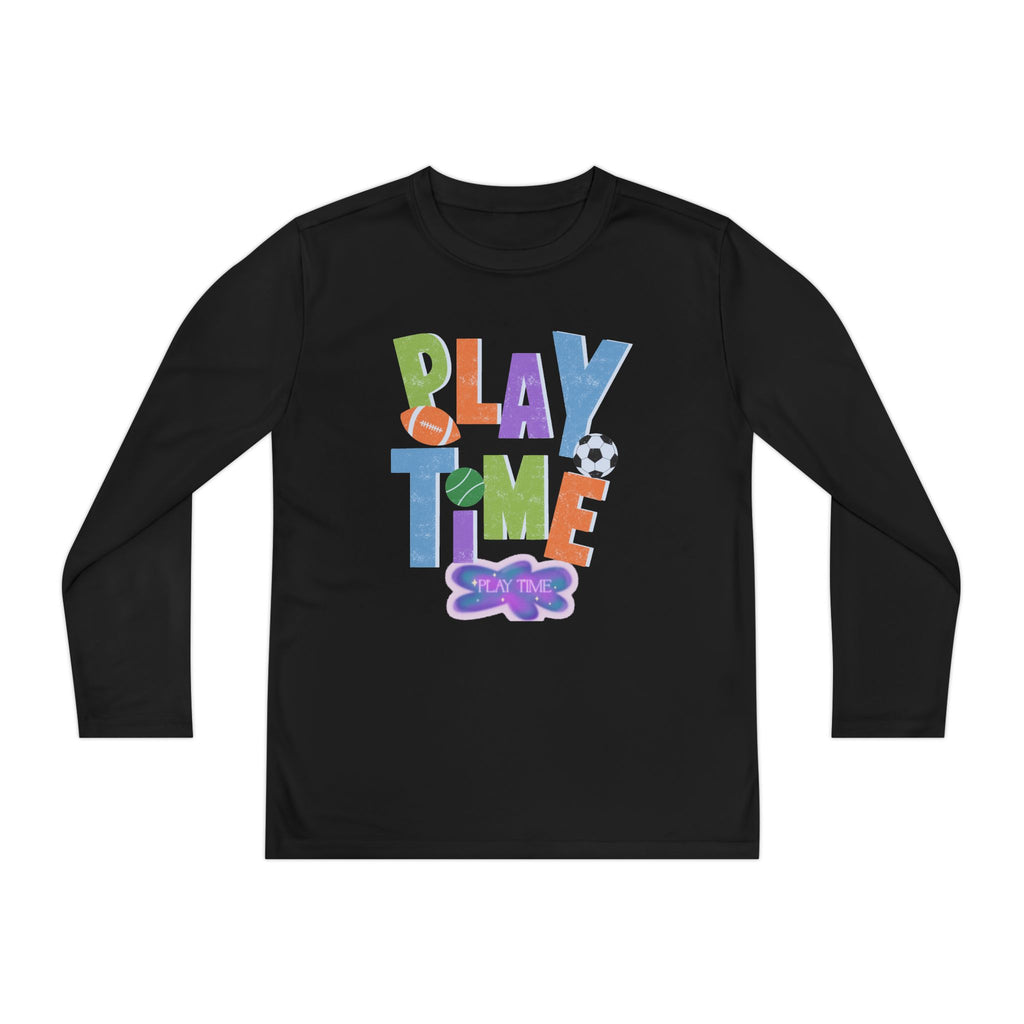 Playtime Youth Long Sleeve Tee - Fun Sports Design