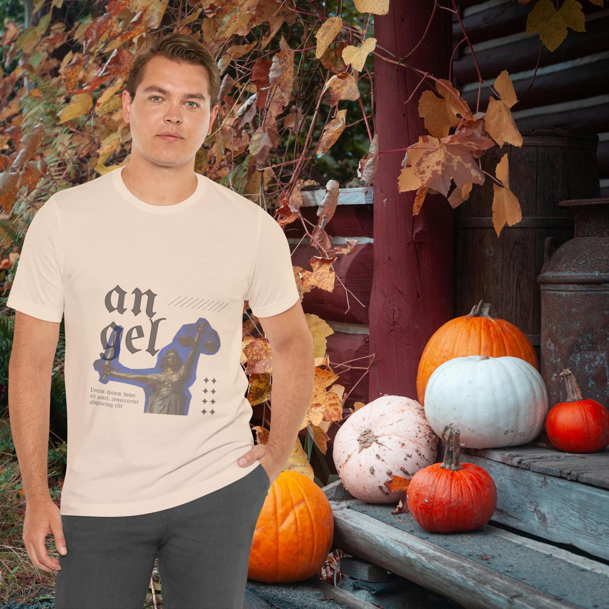 Guardian Angel Graphic Tee: Inspirational Cotton T-Shirt