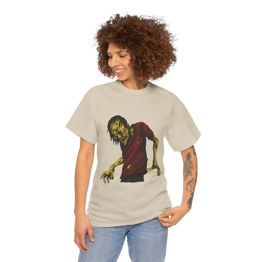 Zombie Halloween Unisex Tee: Spooky Graphic Print, Couples