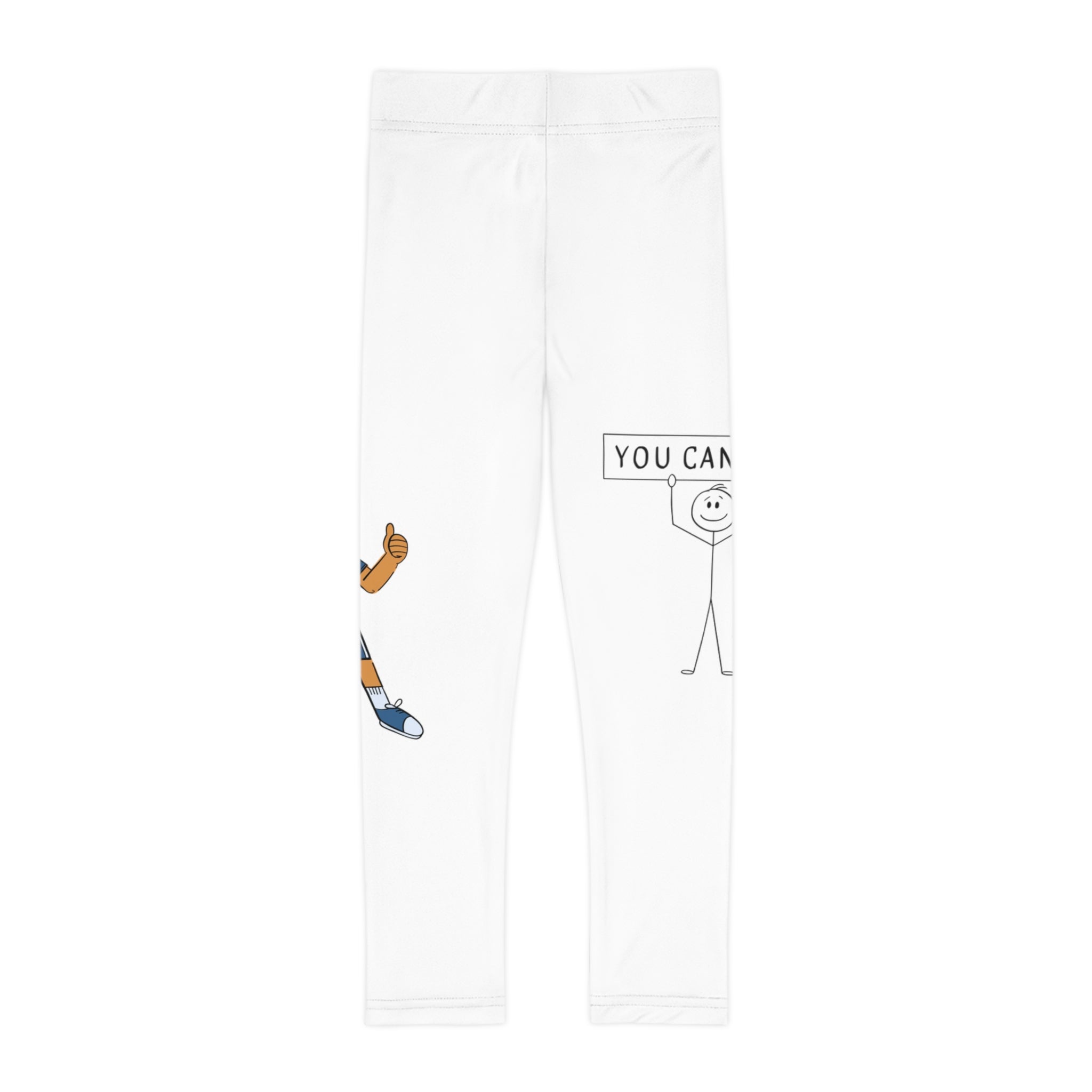 Motivational Kids Leggings with Fun Basketball Designs