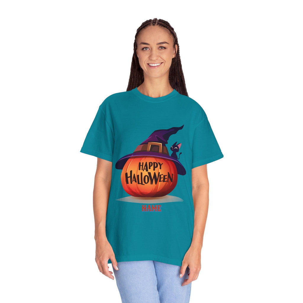 Spooky   Halloween Fun, Fall Shirt, Pumpkin Cat Tee, Halloween Costume,