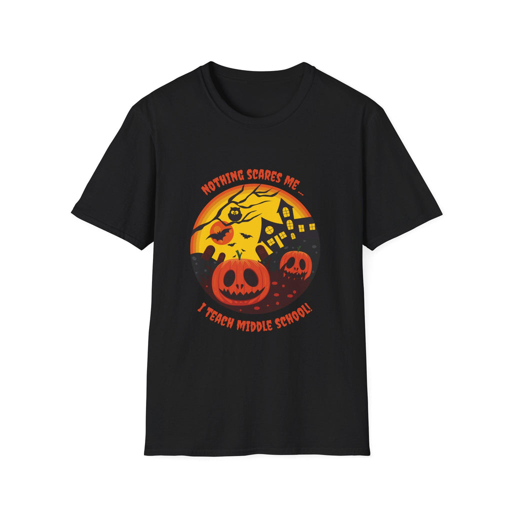 Funny Halloween Teacher Shirt – Nothing Scares Me I Teach Middle School T-Shirt