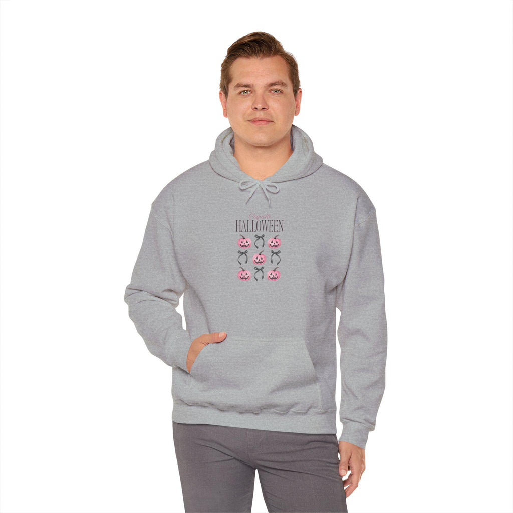 Floral Halloween Hoodie – Unisex Heavy Blend Pullover