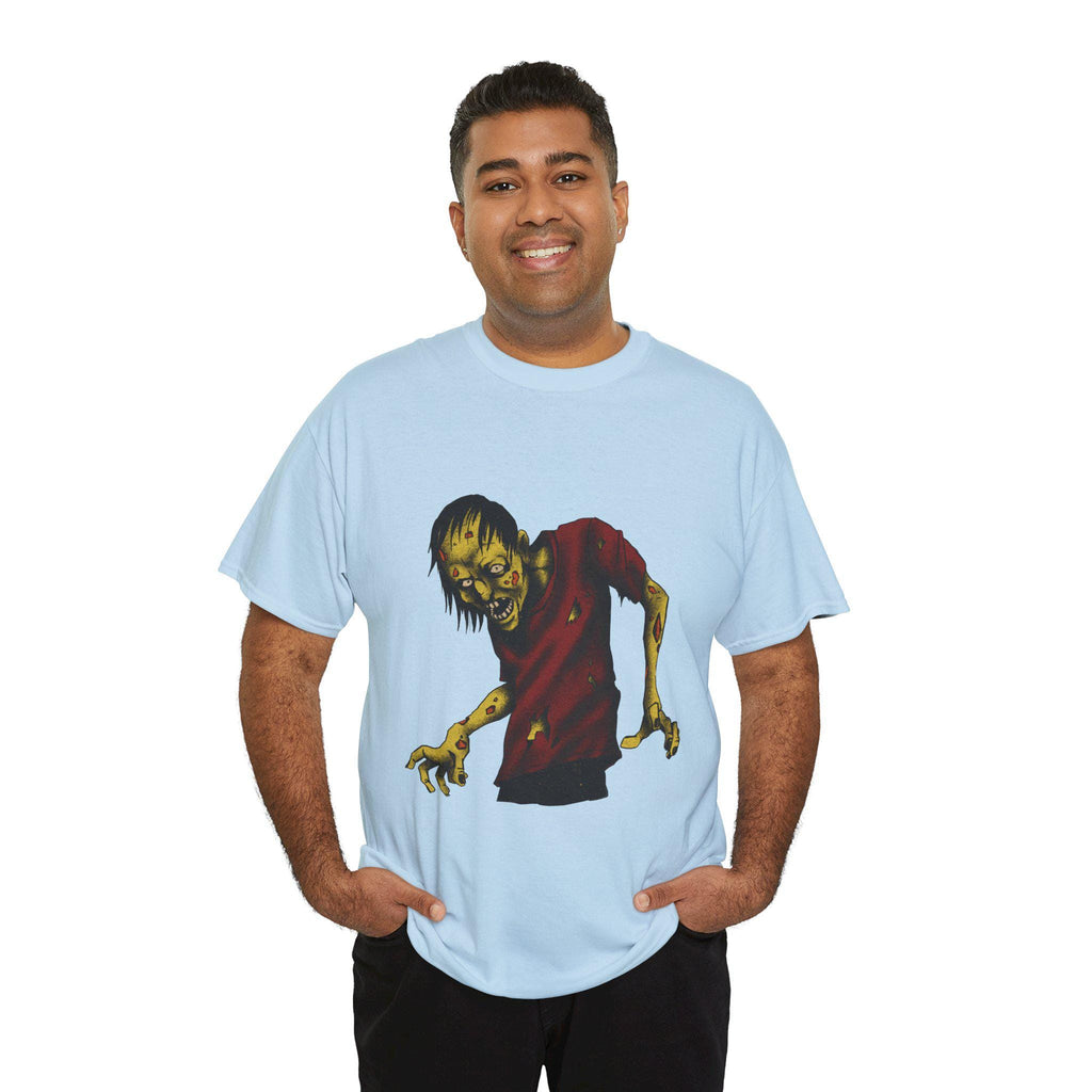 Zombie Halloween Unisex Tee: Spooky Graphic Print, Couples